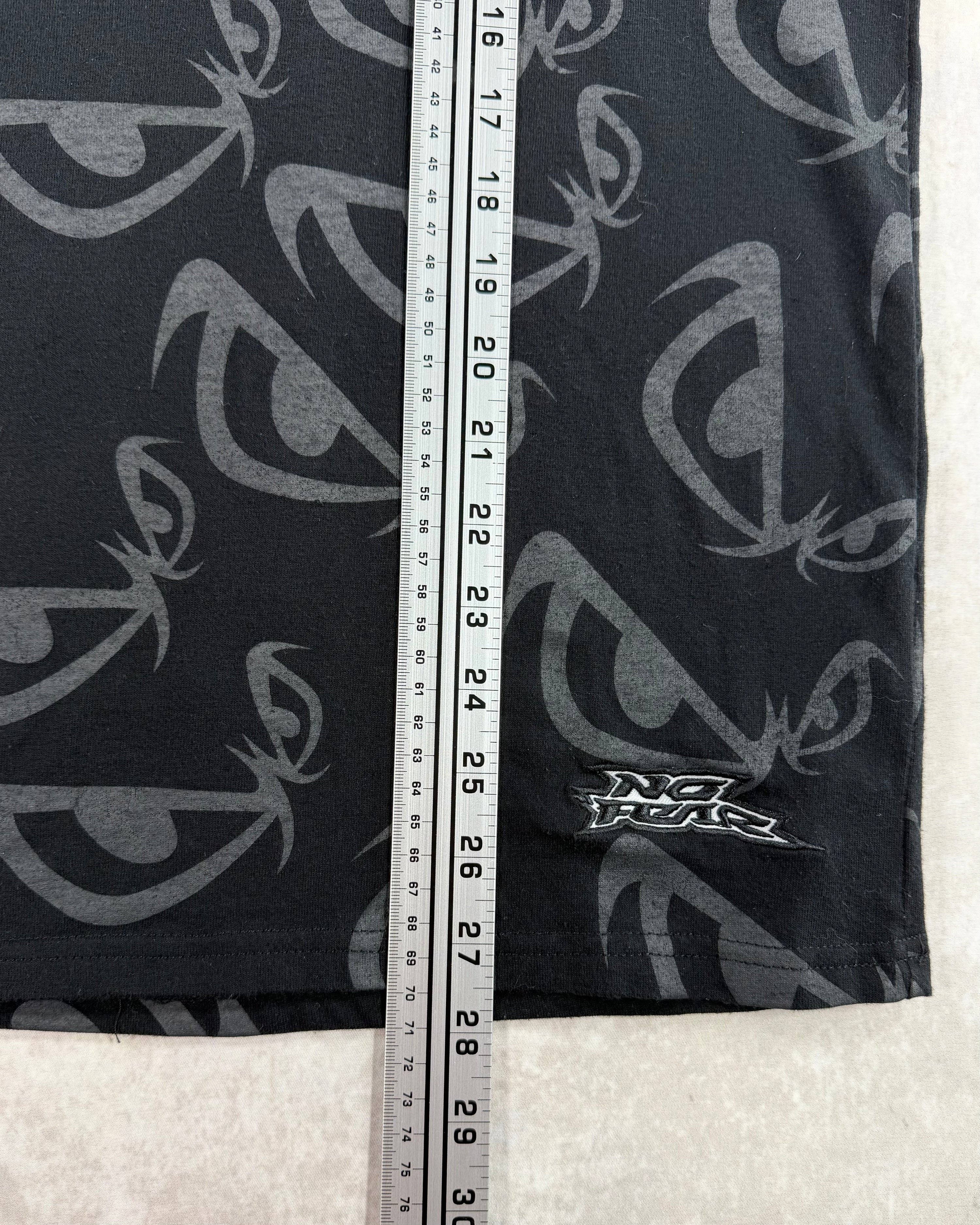 Vintage Y2K No Fear AOP T-Shirt Black (S)