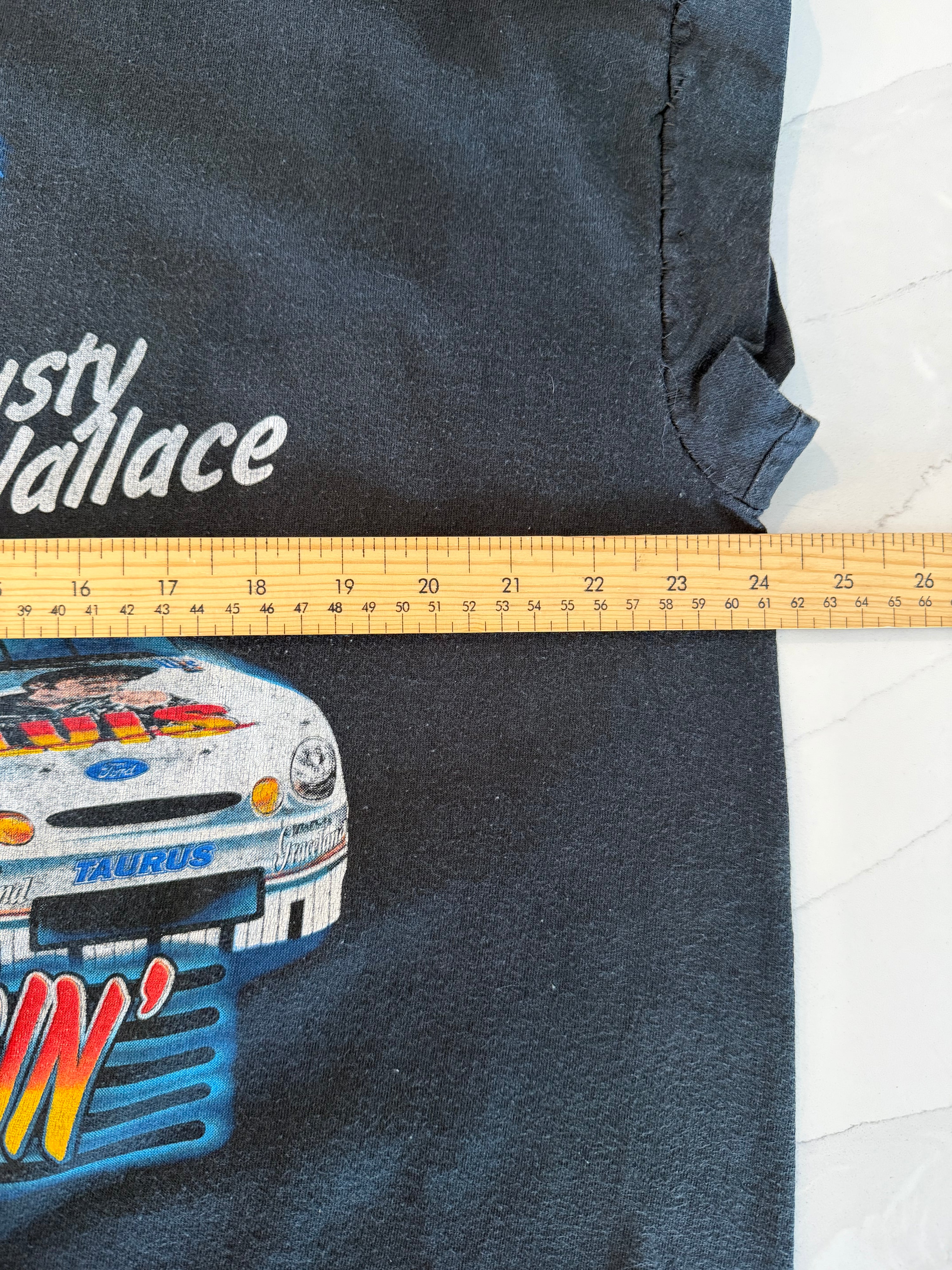 Vintage 1998 Elvis Racing T-Shirt, Rusty Wallace & John Force (XL)