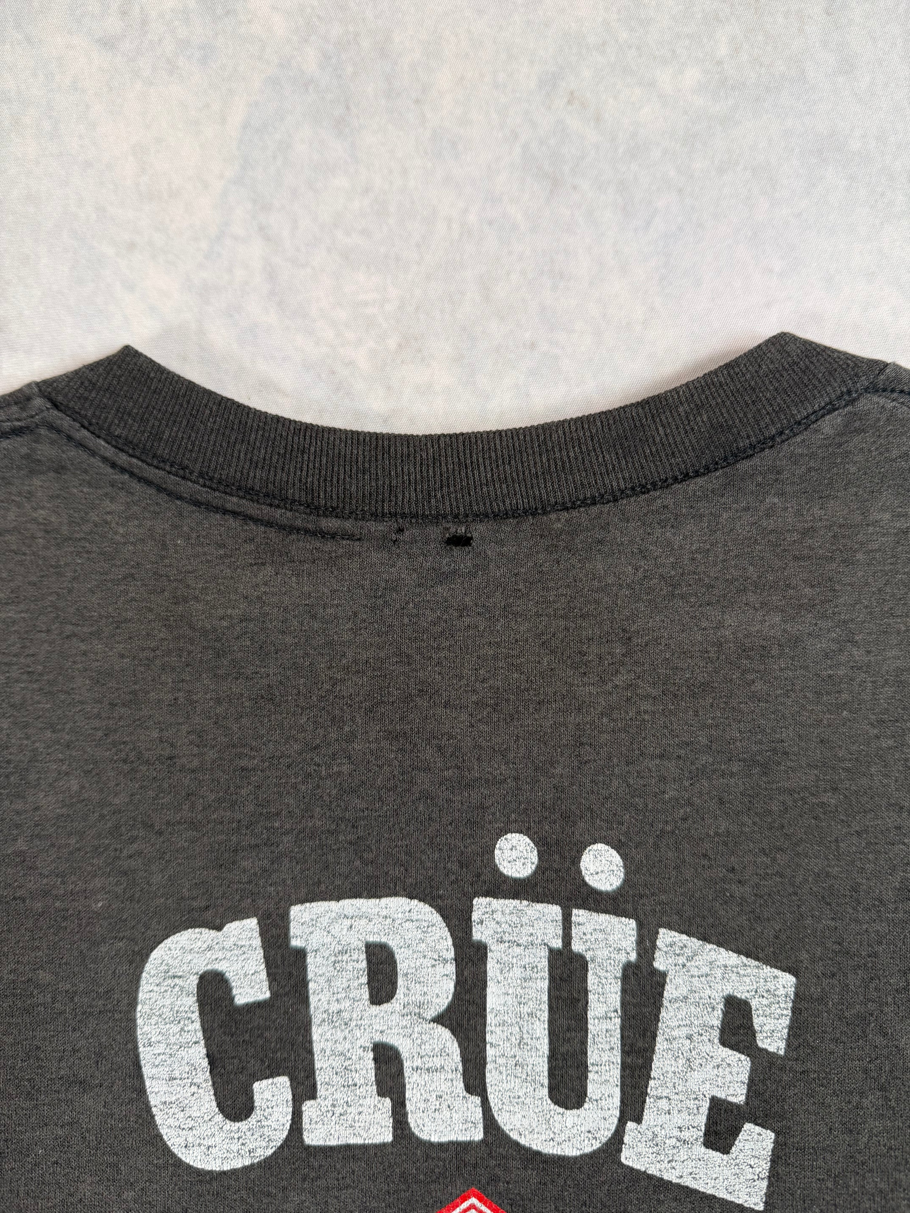 Vintage 1987 Motley Crue “Girls Girls Girls” “LA California” Band T-Shirt Faded Black (S/M)
