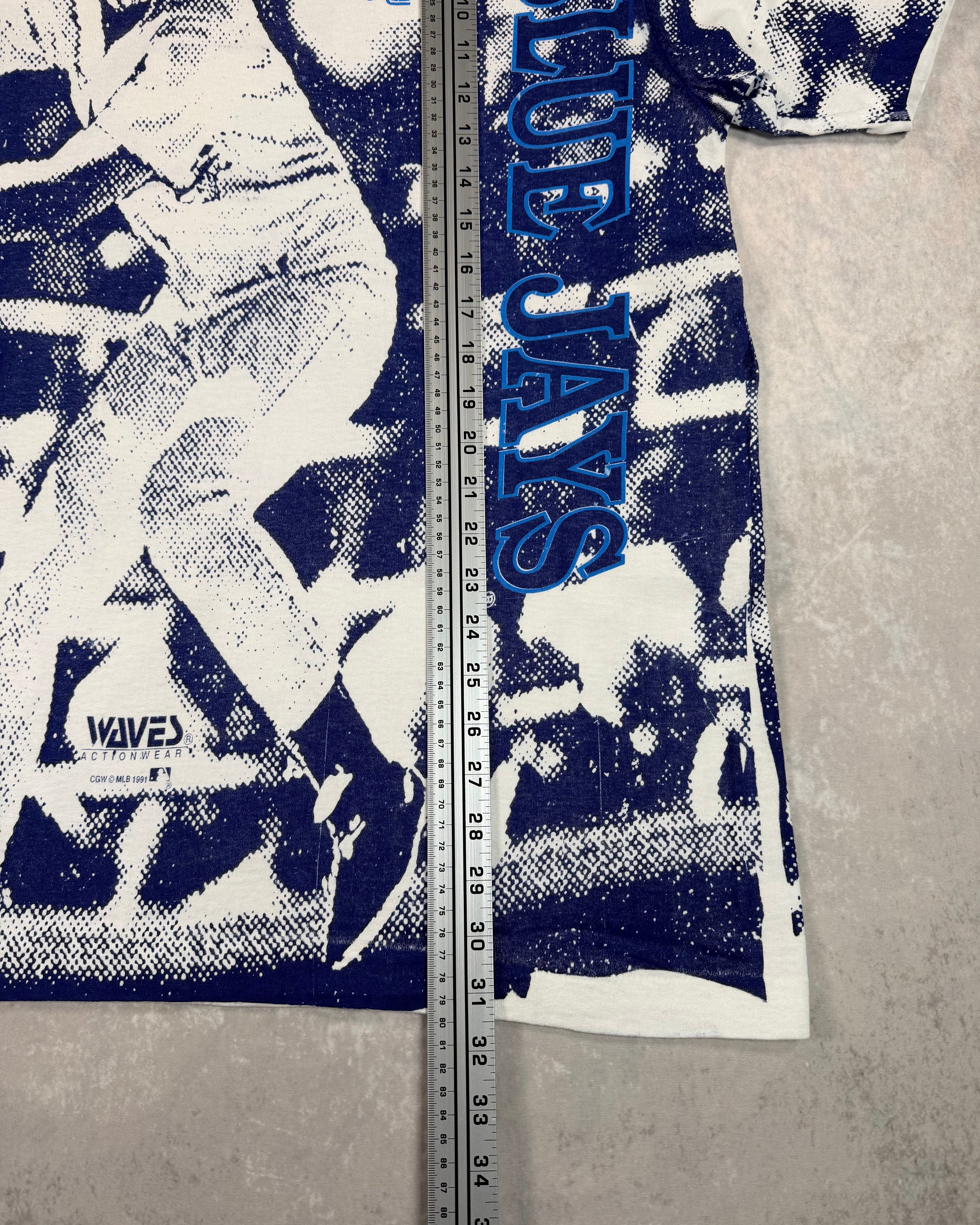 Vintage 1991 Toronto Blue Jays AOP T-Shirt (XL)