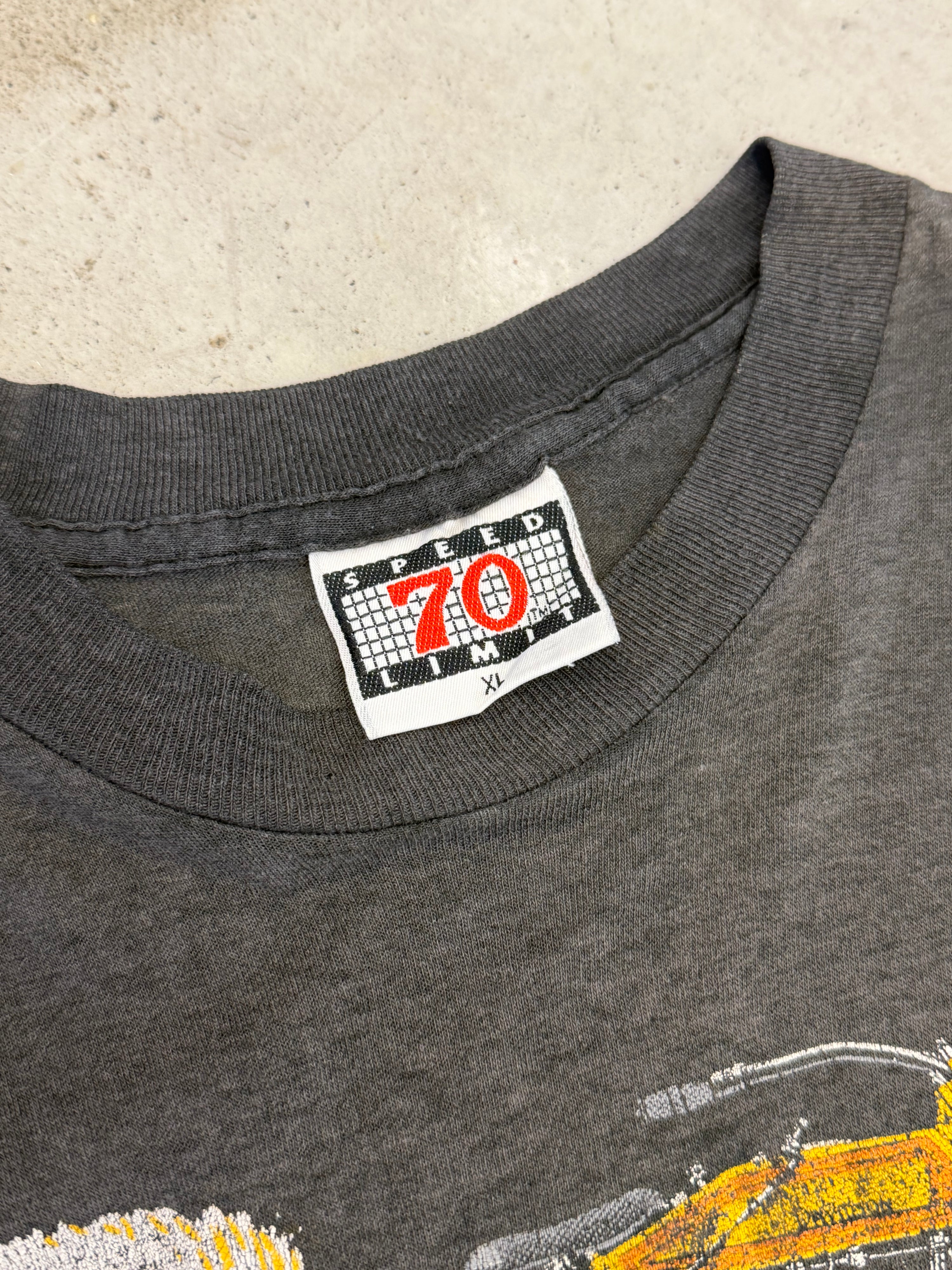 Vintage 1988 Harley Davidson "Best of the Breed" T-Shirt Faded Black (L)