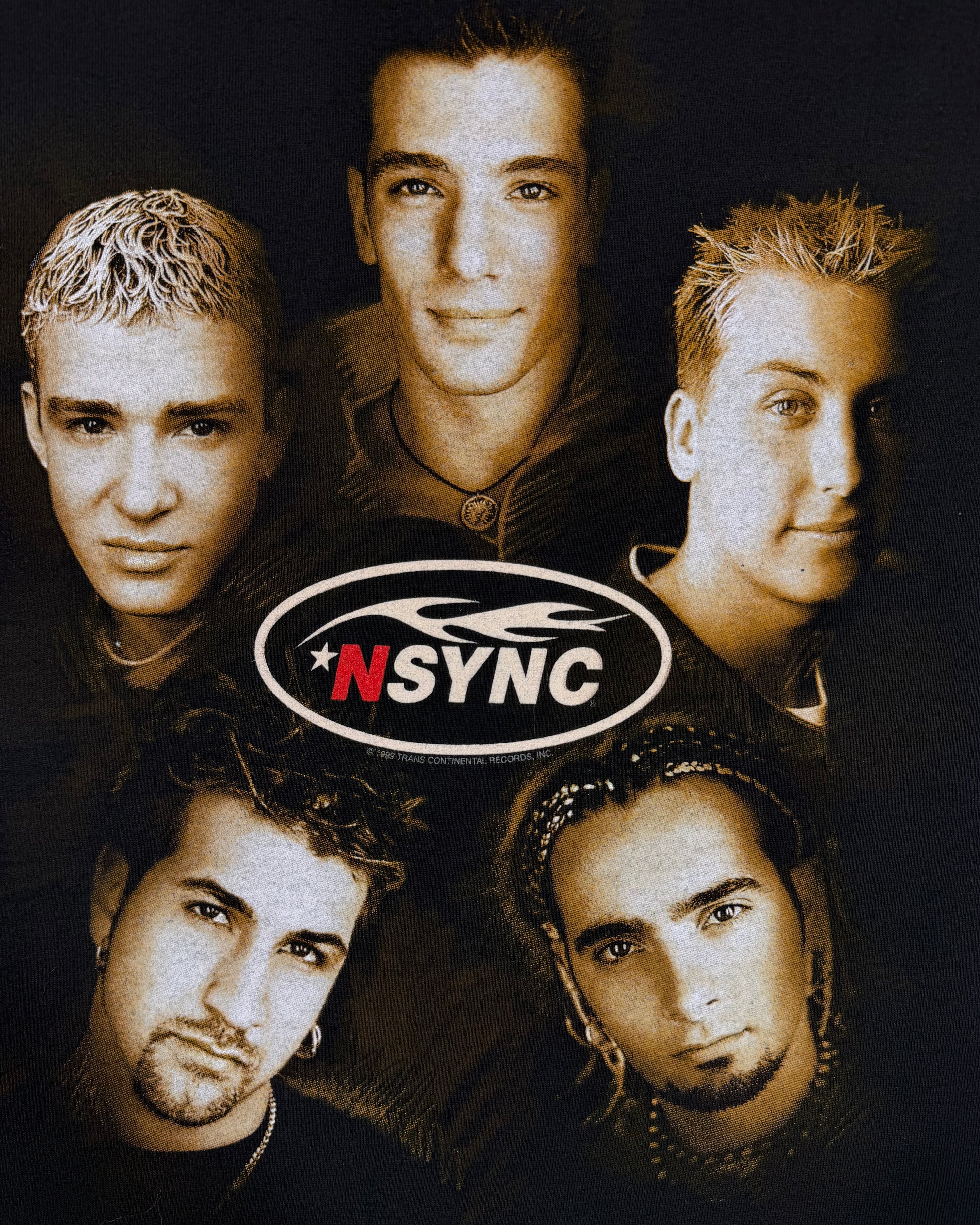 Vintage 1999 NSYNC Band T-Shirt Black (L)