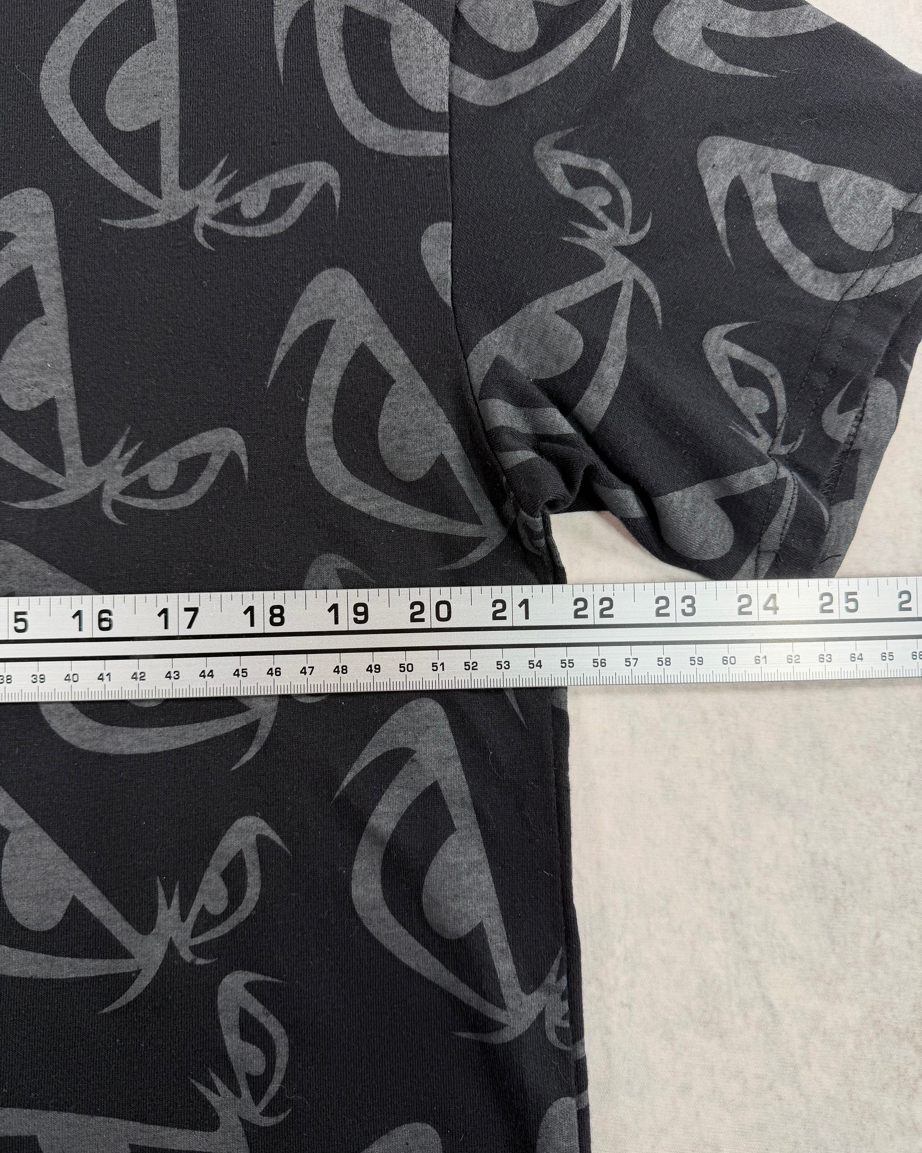 Vintage Y2K No Fear AOP T-Shirt Black (S)