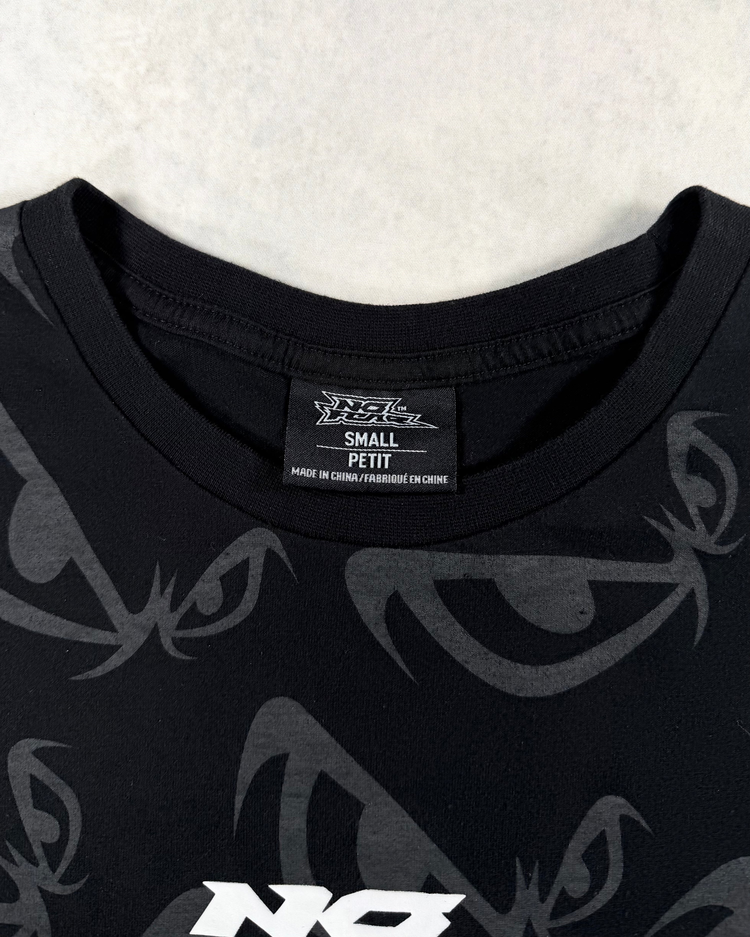 Vintage Y2K No Fear AOP T-Shirt Black (S)