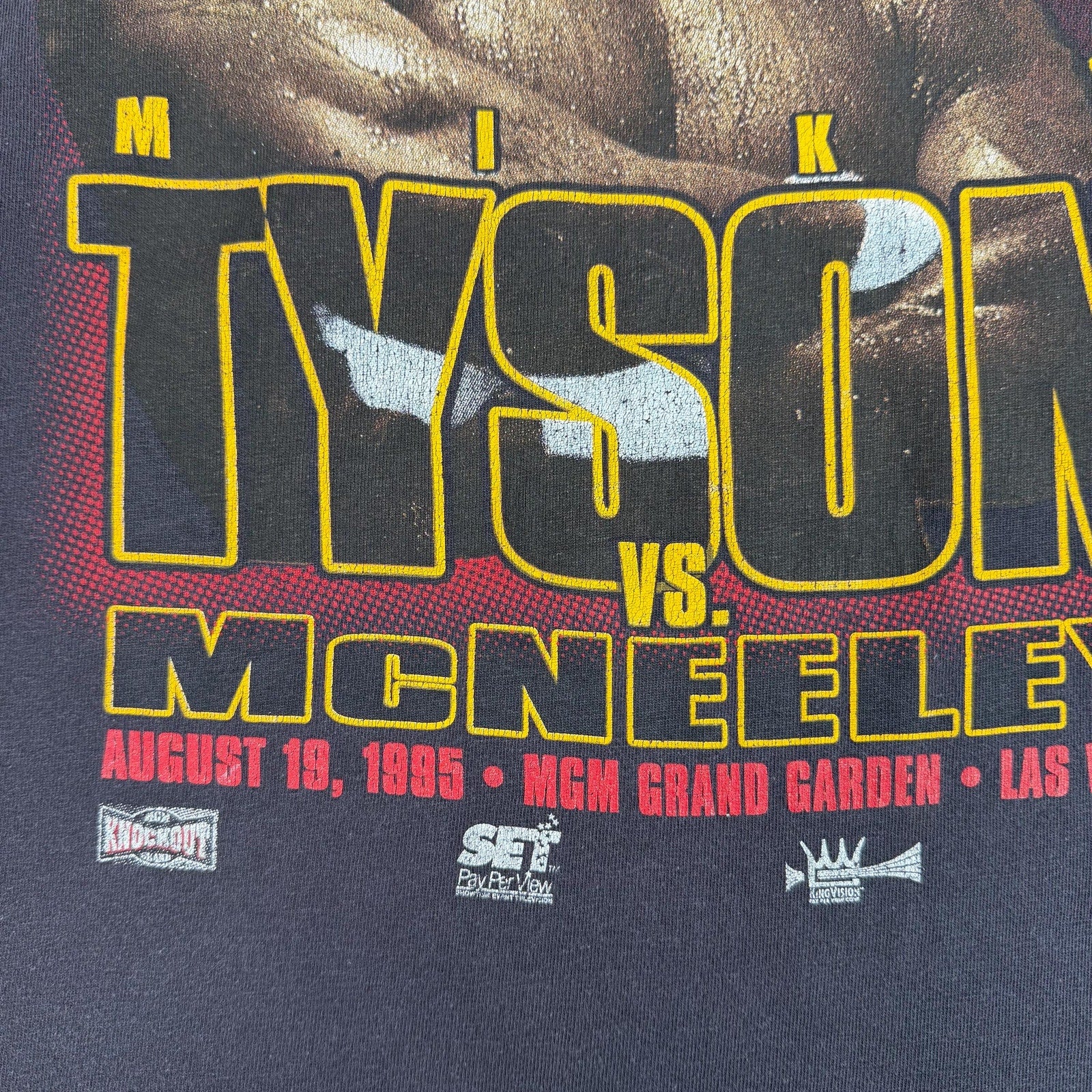 Vintage 1995 Mike Tyson vs McNeeley Boxing T-Shirt (XL)