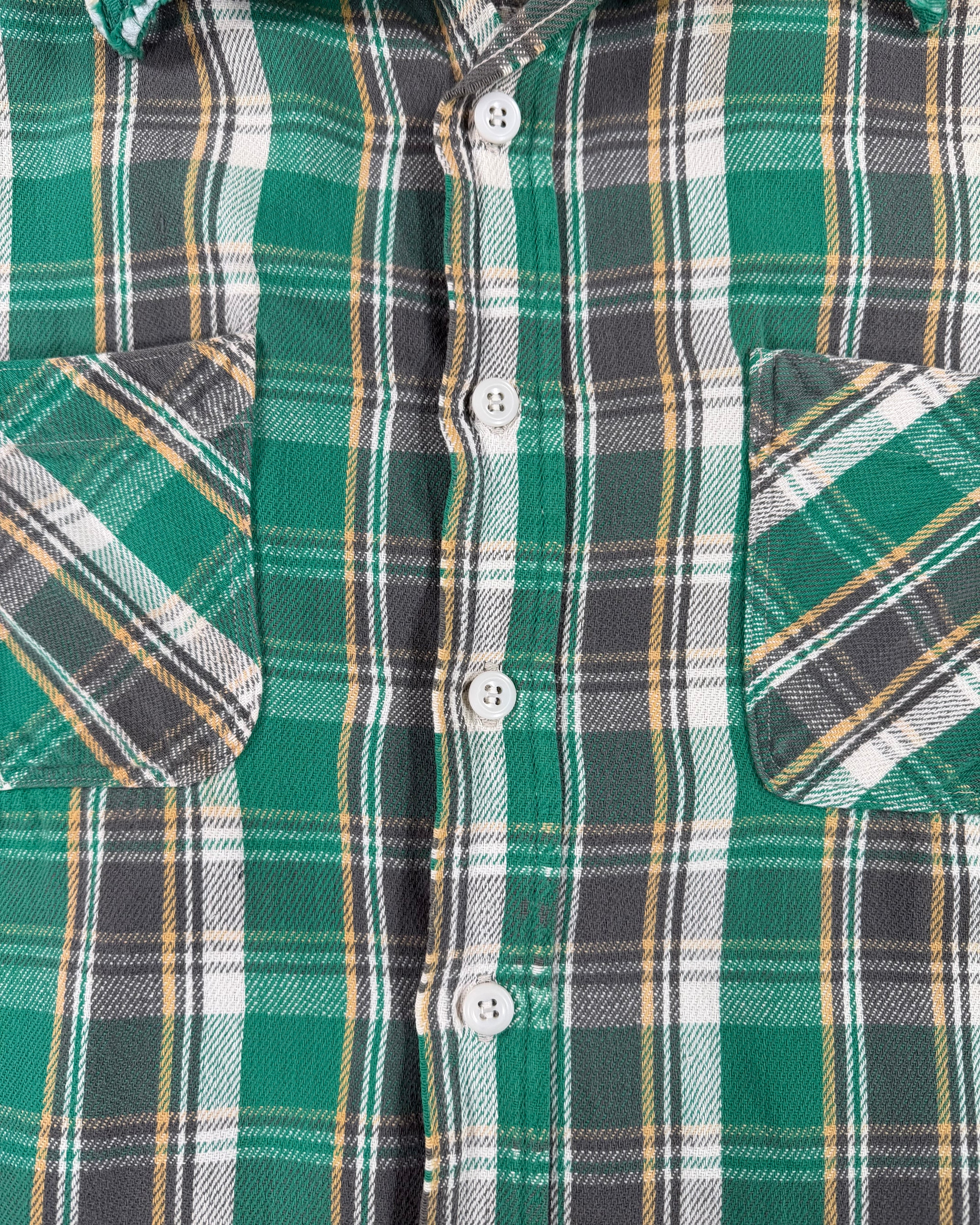 Vintage 1970's JC Penney "BIG MAC" Flannel Button Shirt (XL)