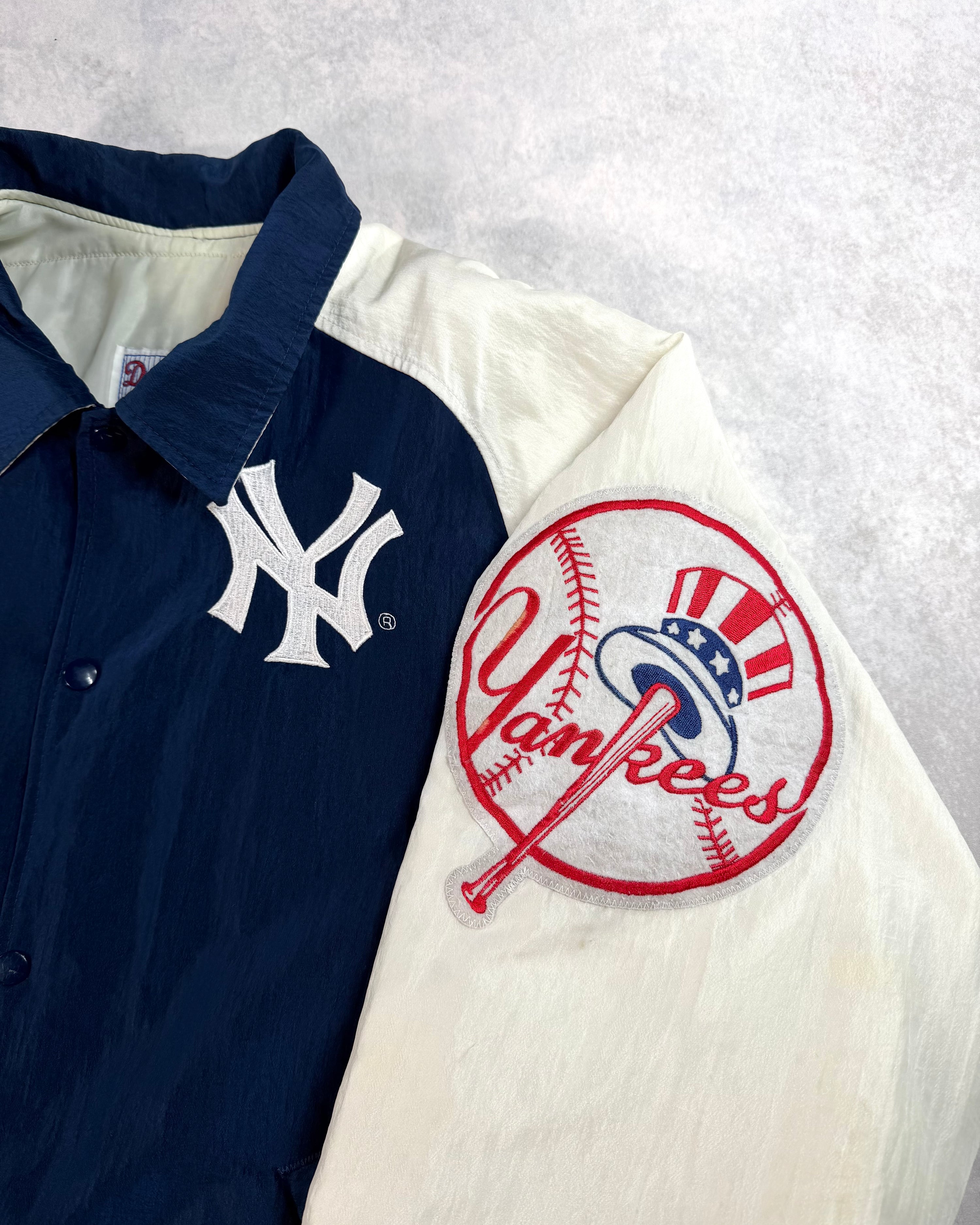 Vintage 90's Yankees Starter "Diamond Collection" Collared Jacket (XL)