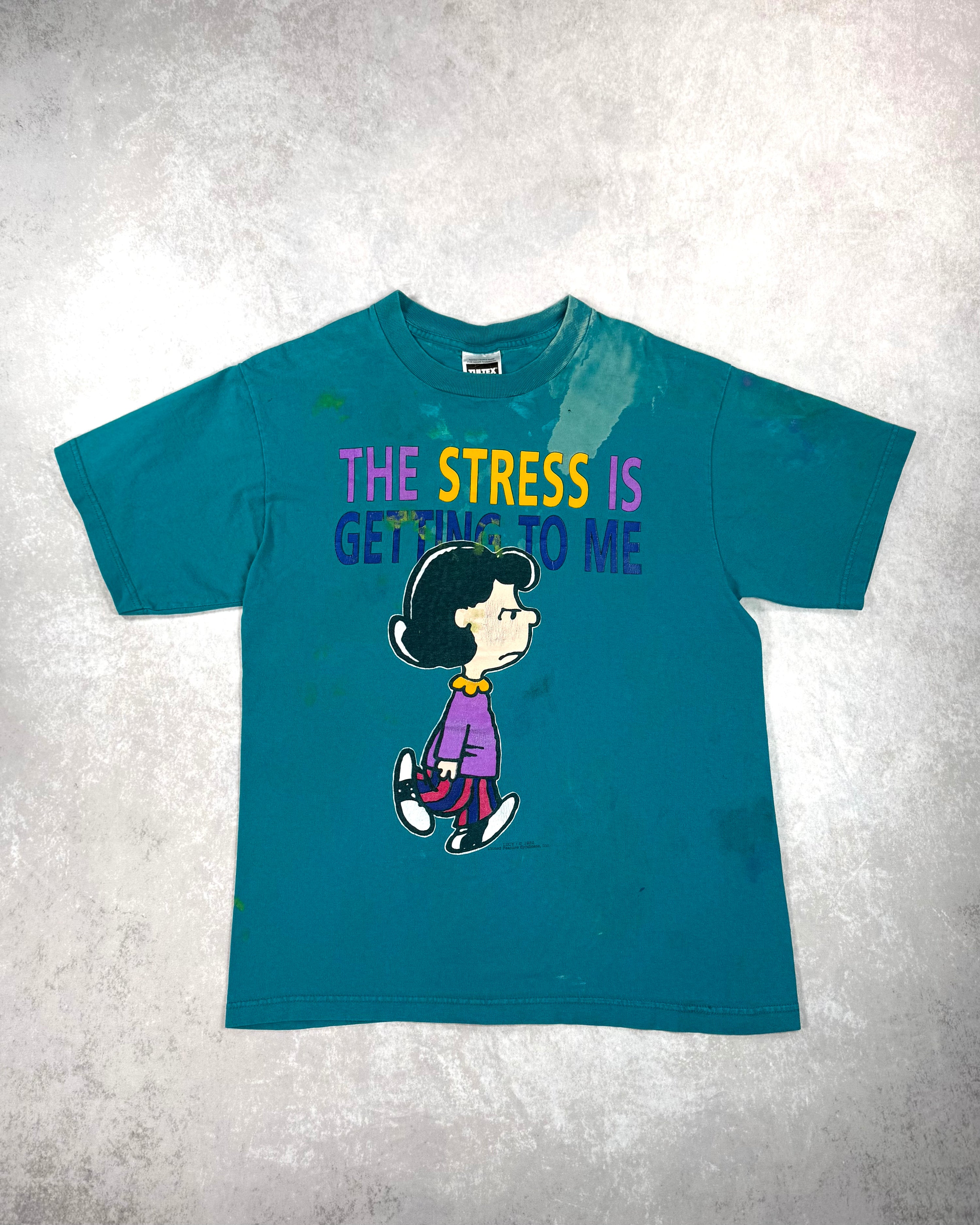 Vintage 90’s Peanuts Lucy T-Shirt Teal (L)