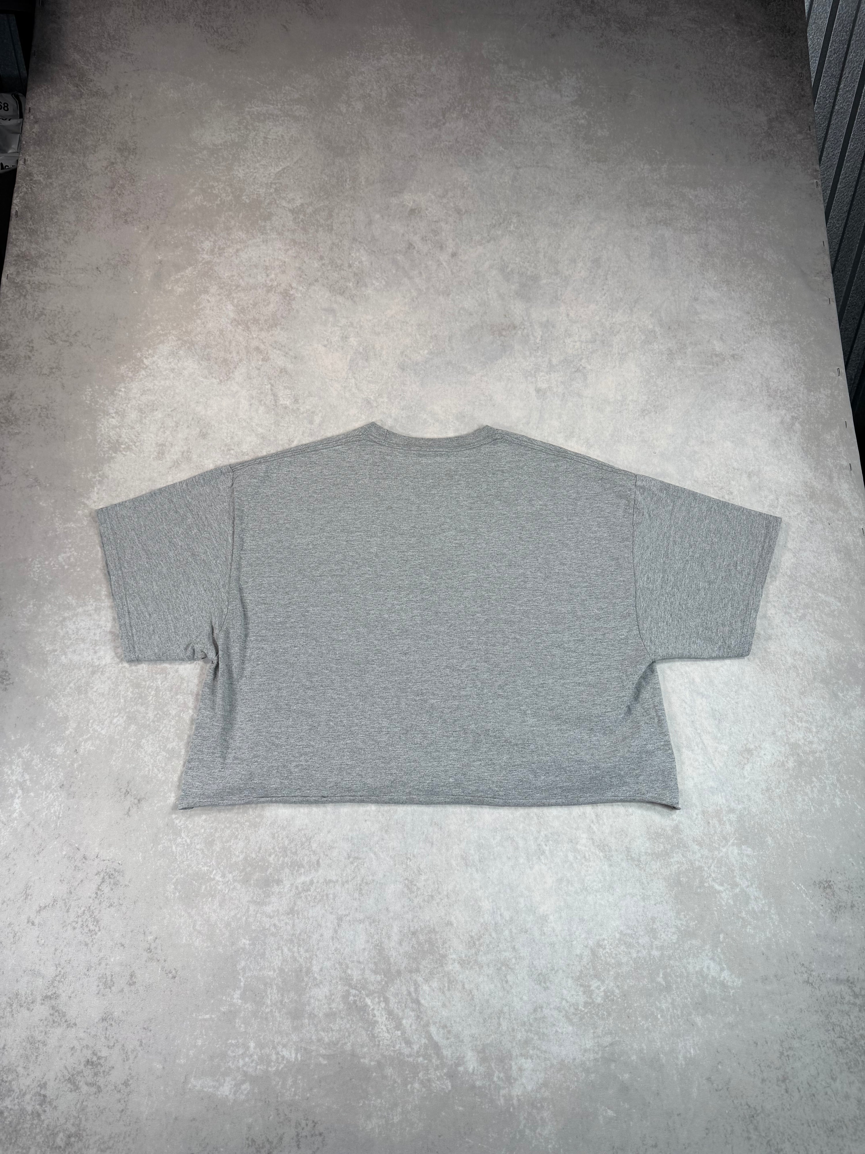 Vintage Walt Disney World Cropped T-Shirt Grey (L)