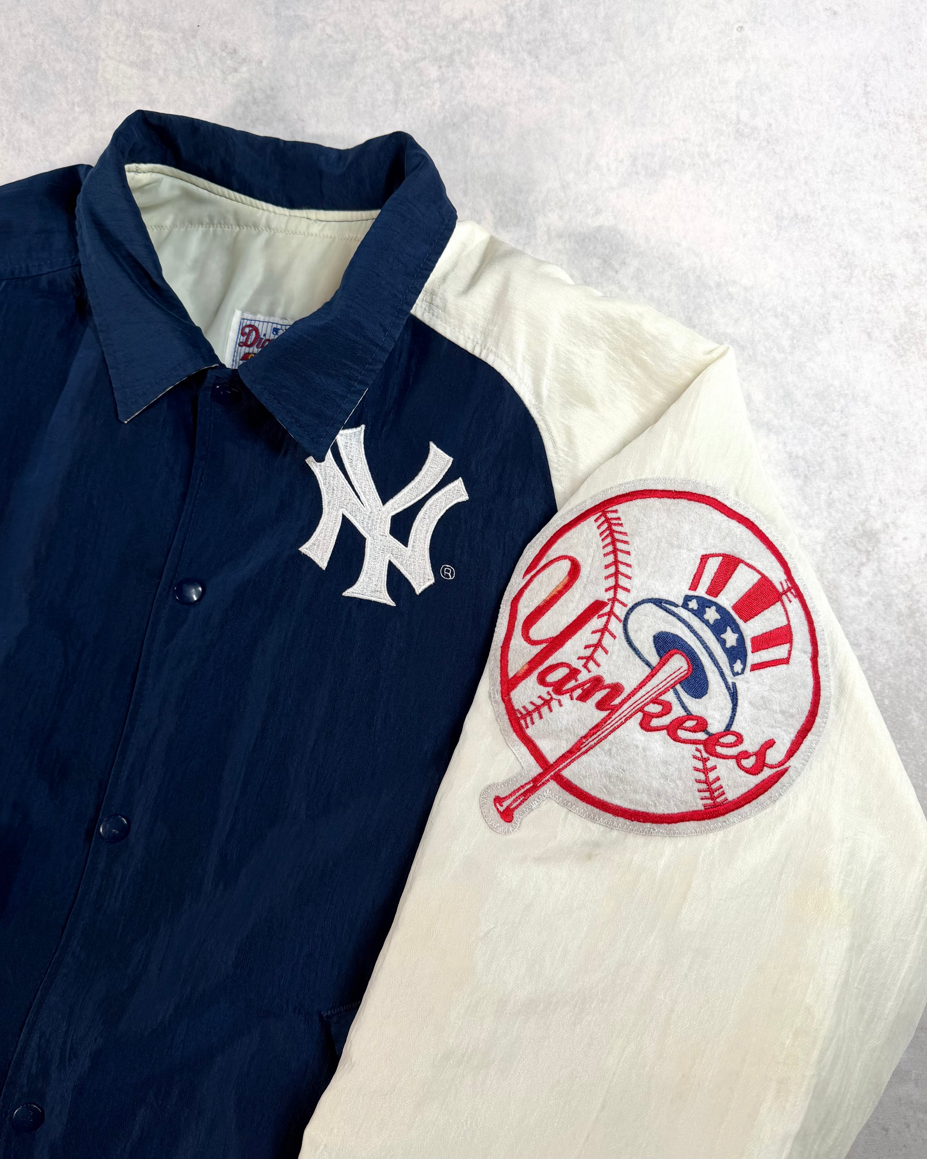 Vintage 90's Yankees Starter "Diamond Collection" Collared Jacket (XL)