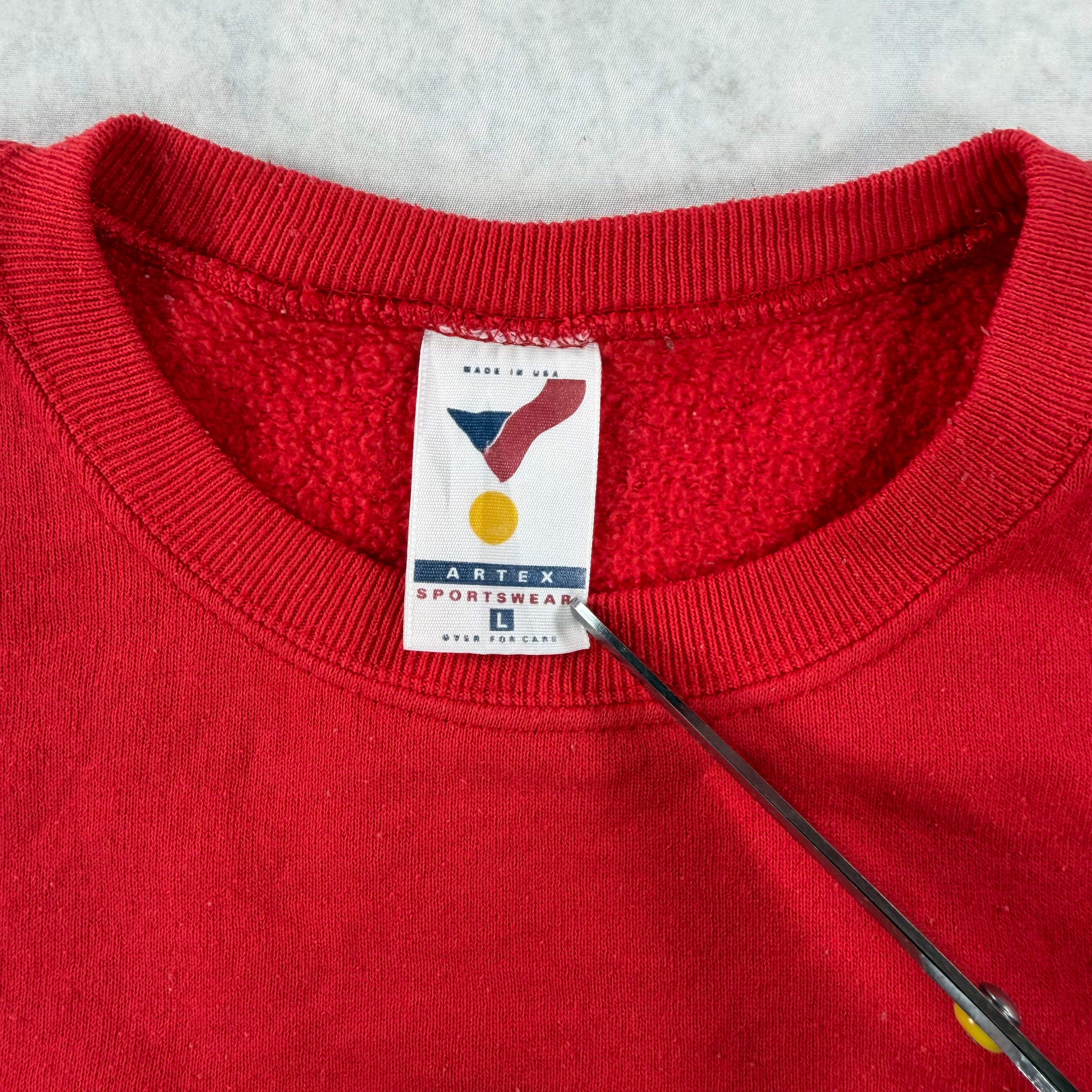 Vintage 90’s Kansas City Plaza Country Club Crewneck Sweatshirt Red (L)