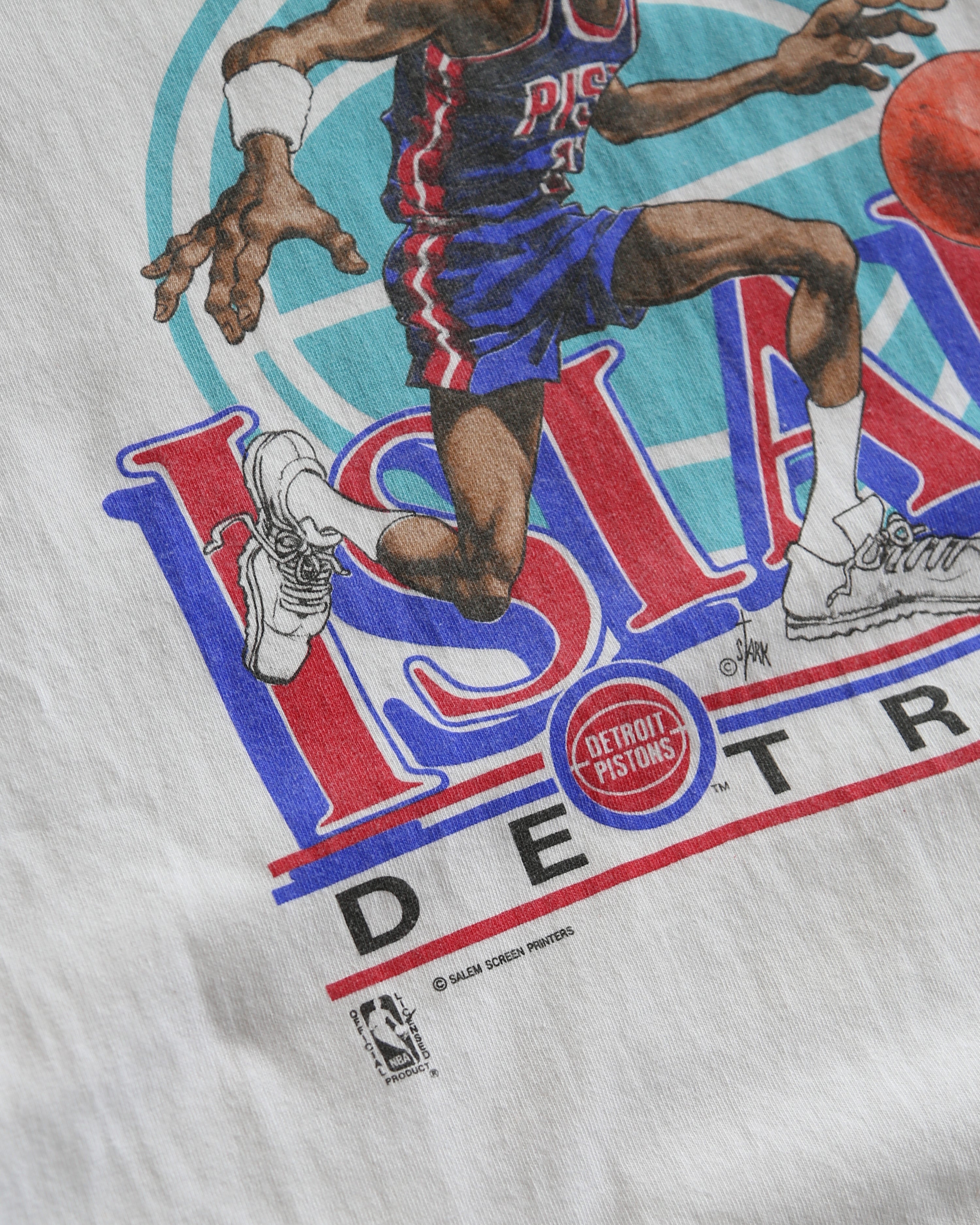 Isiah Thomas Detroit Pistons Caricature T-Shirt (L)