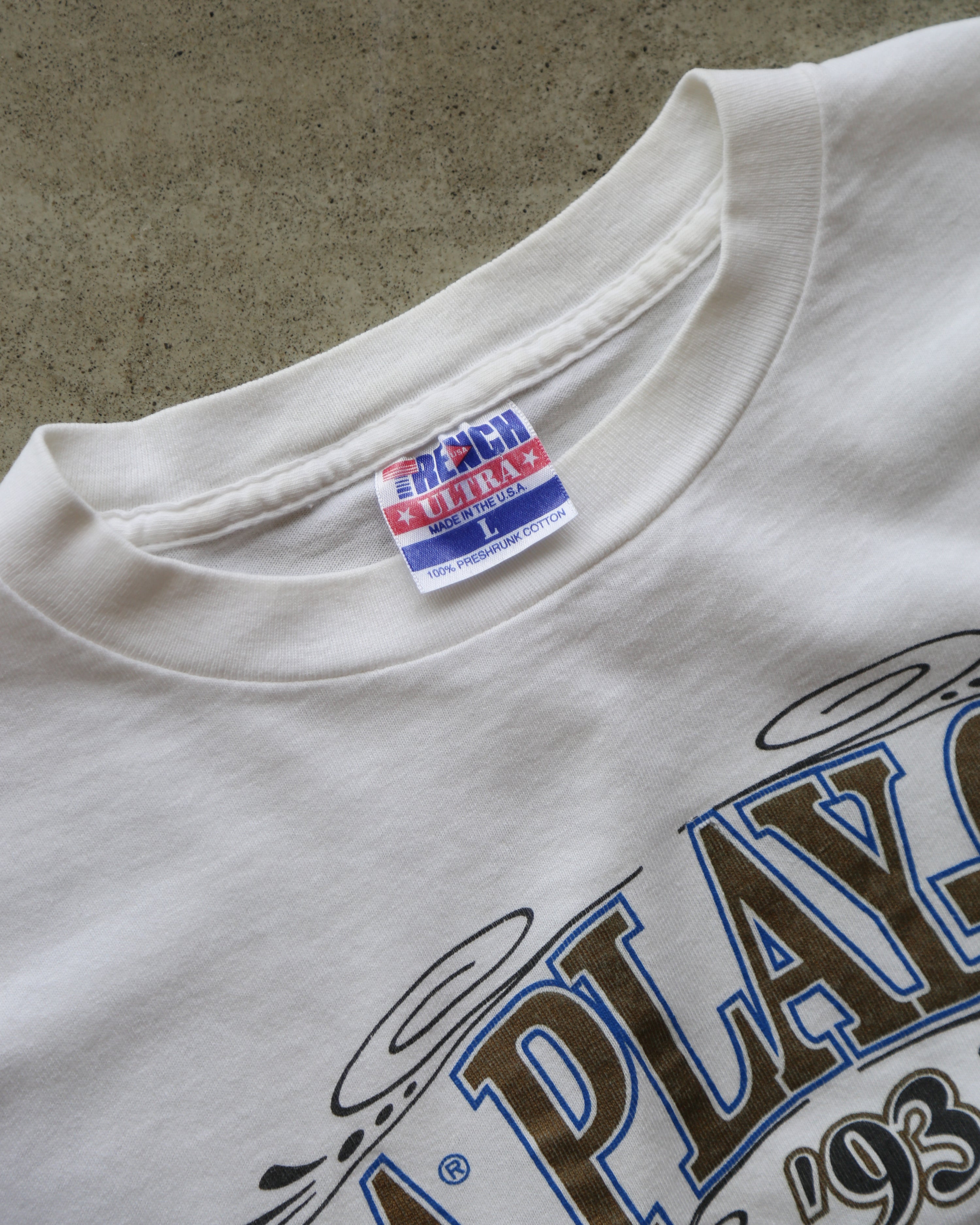 NBA Playoffs 1993 Cavs VS Nets T-Shirt White (L)