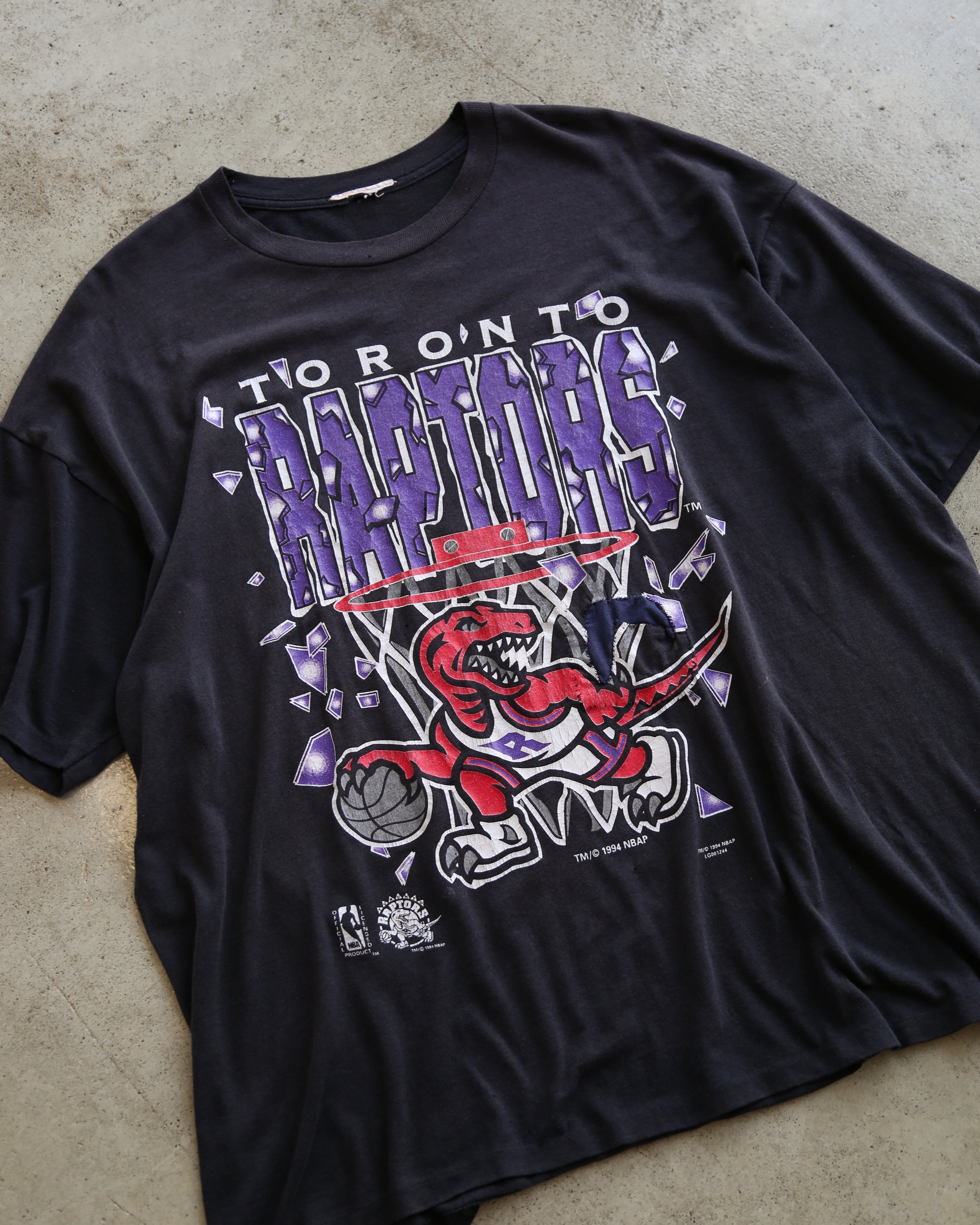 Toronto Raptors 1994 NBA T-Shirt Black (XL)
