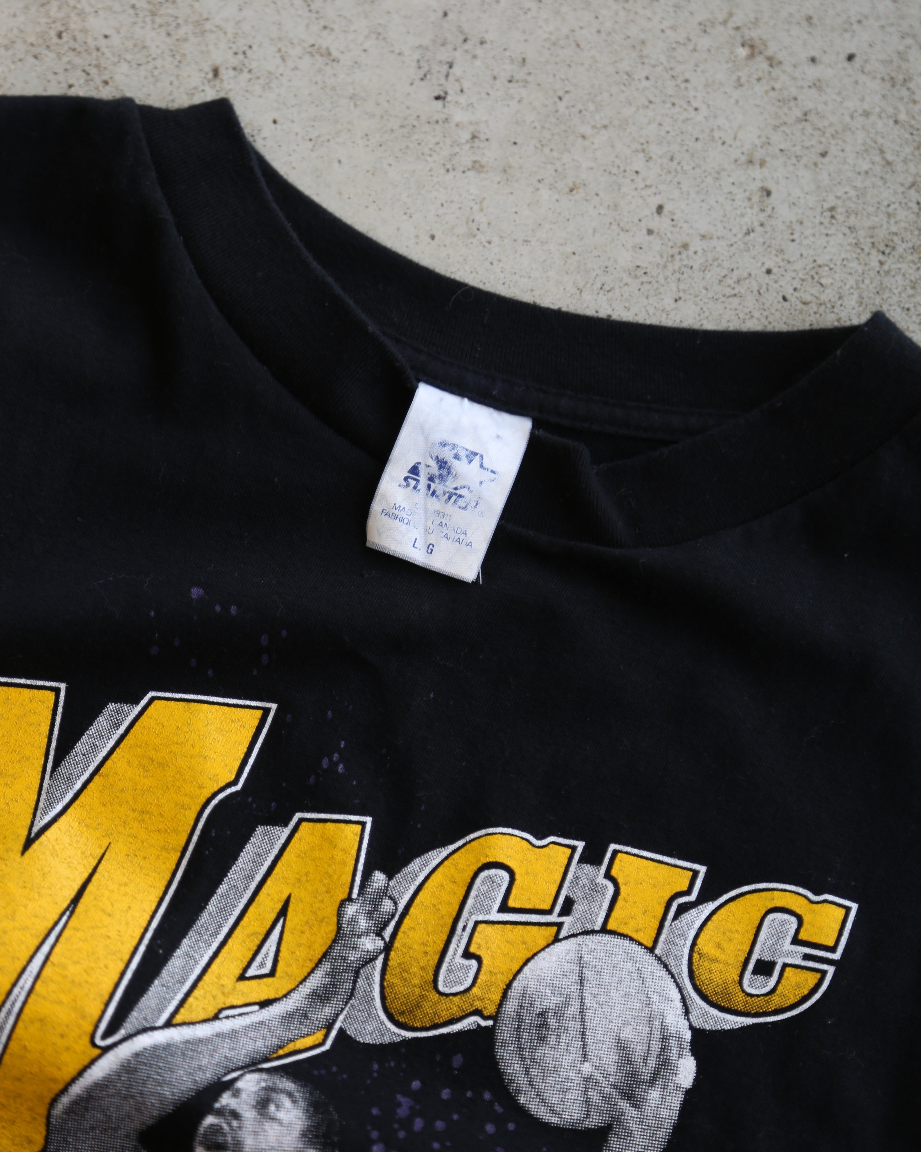 Magic Johnson Lakers Starter T-Shirt Black (L)