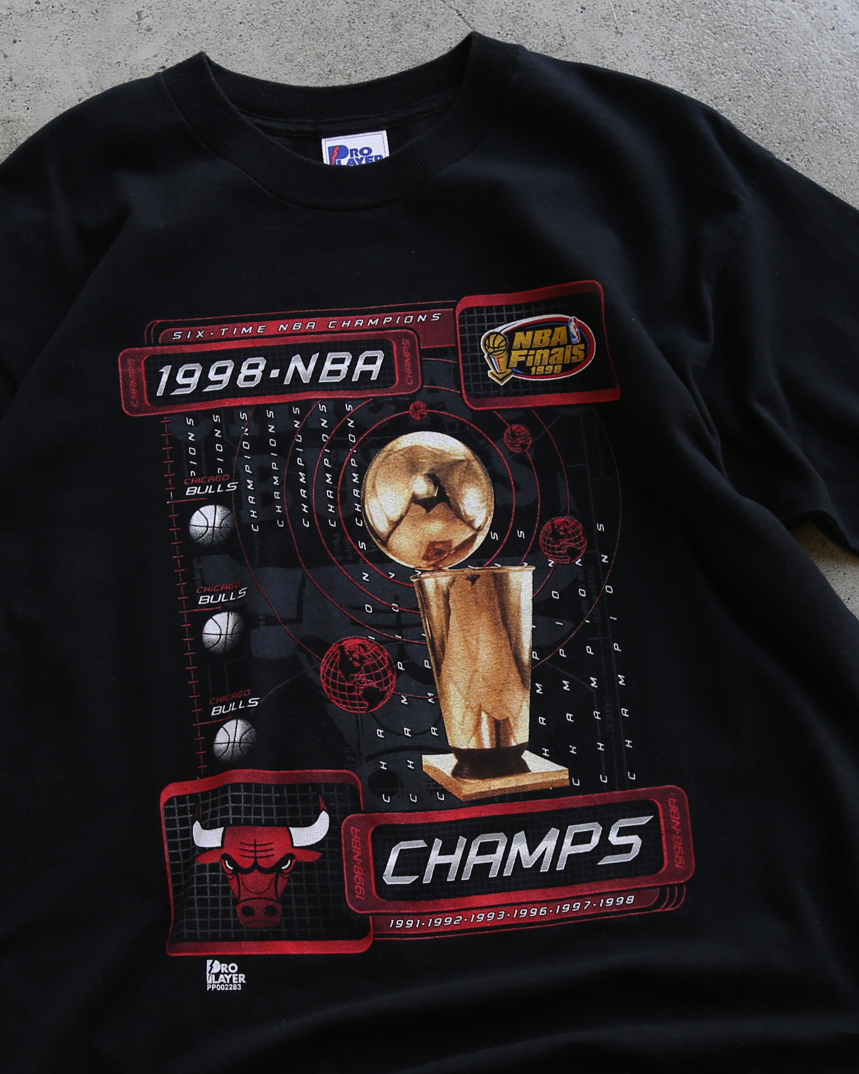 Chicago Bulls 1998 NBA Champions T-Shirt (L)