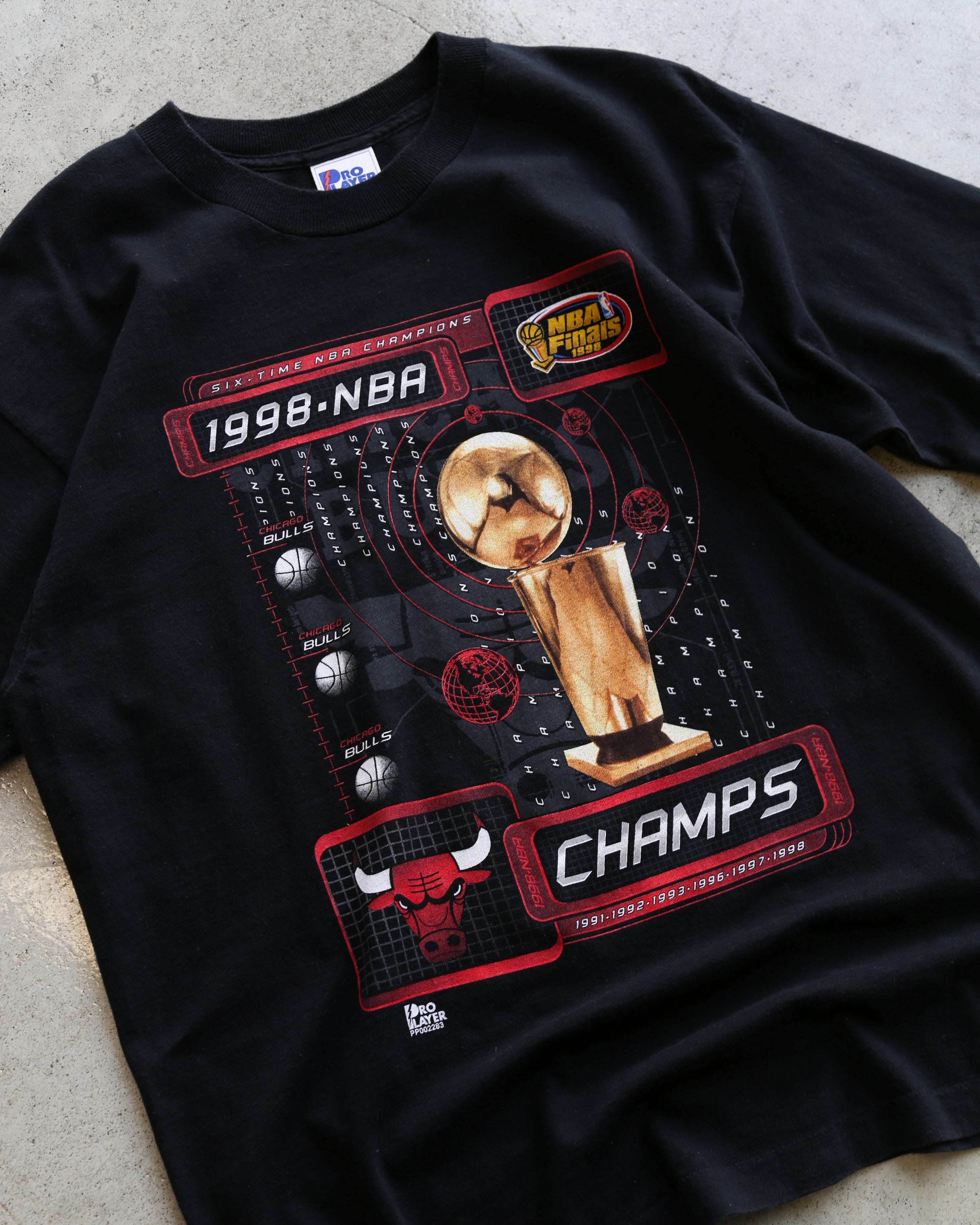 Chicago Bulls 1998 NBA Champions T-Shirt (L)