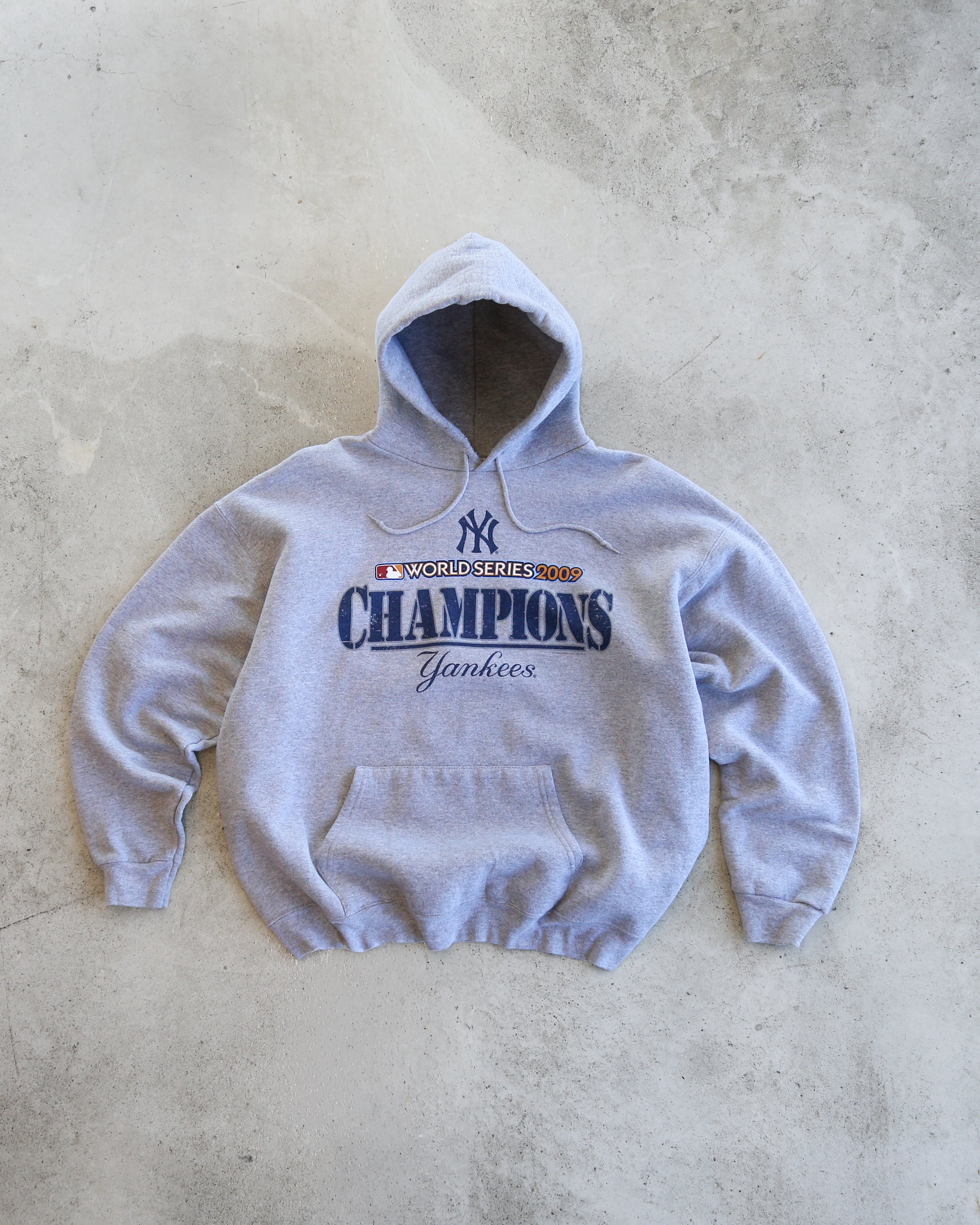 New York Yankees 2009 Champions Hoodie Grey (XL)