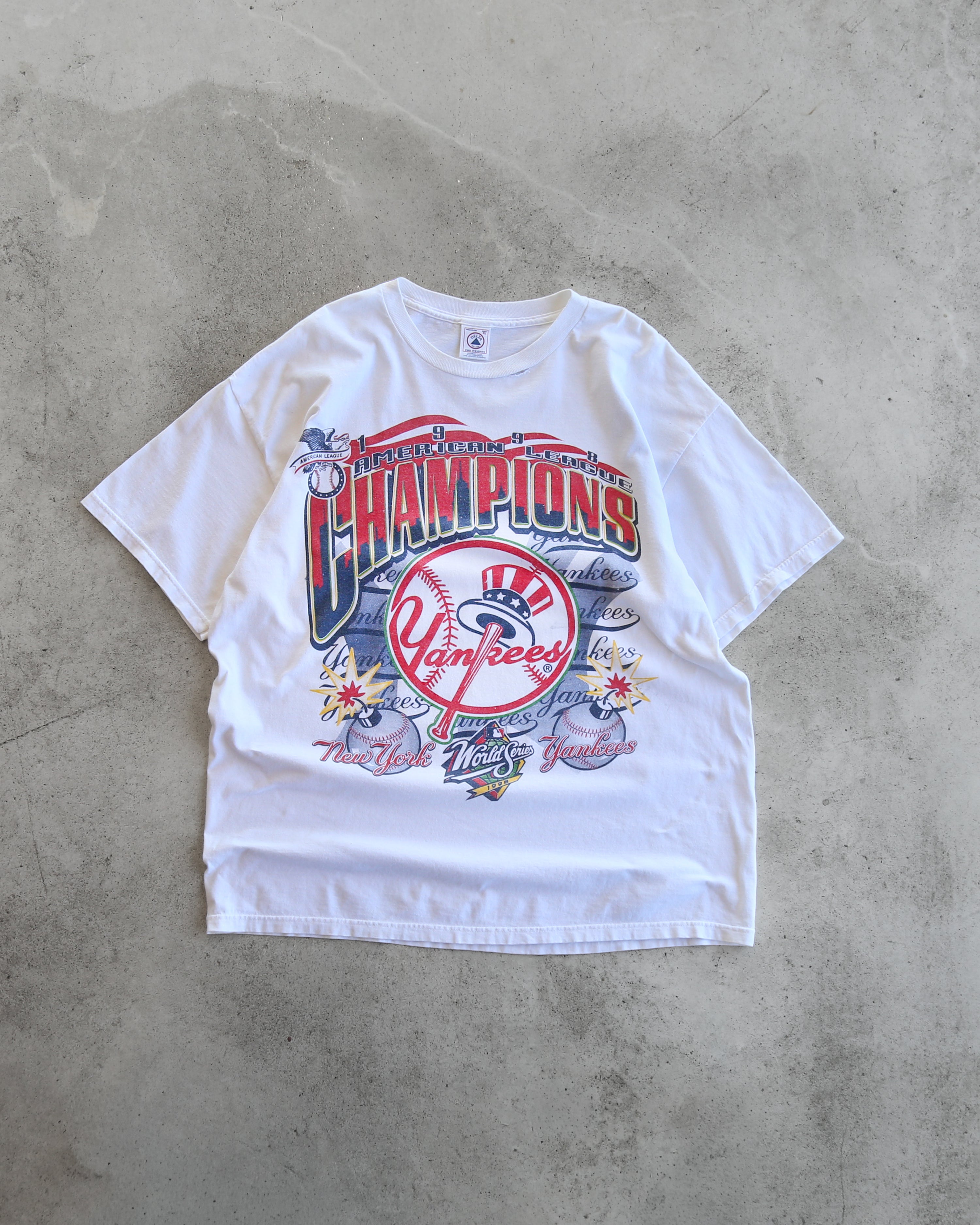 Vintage 1998 Yankees American League Champions T-Shirt (XL)