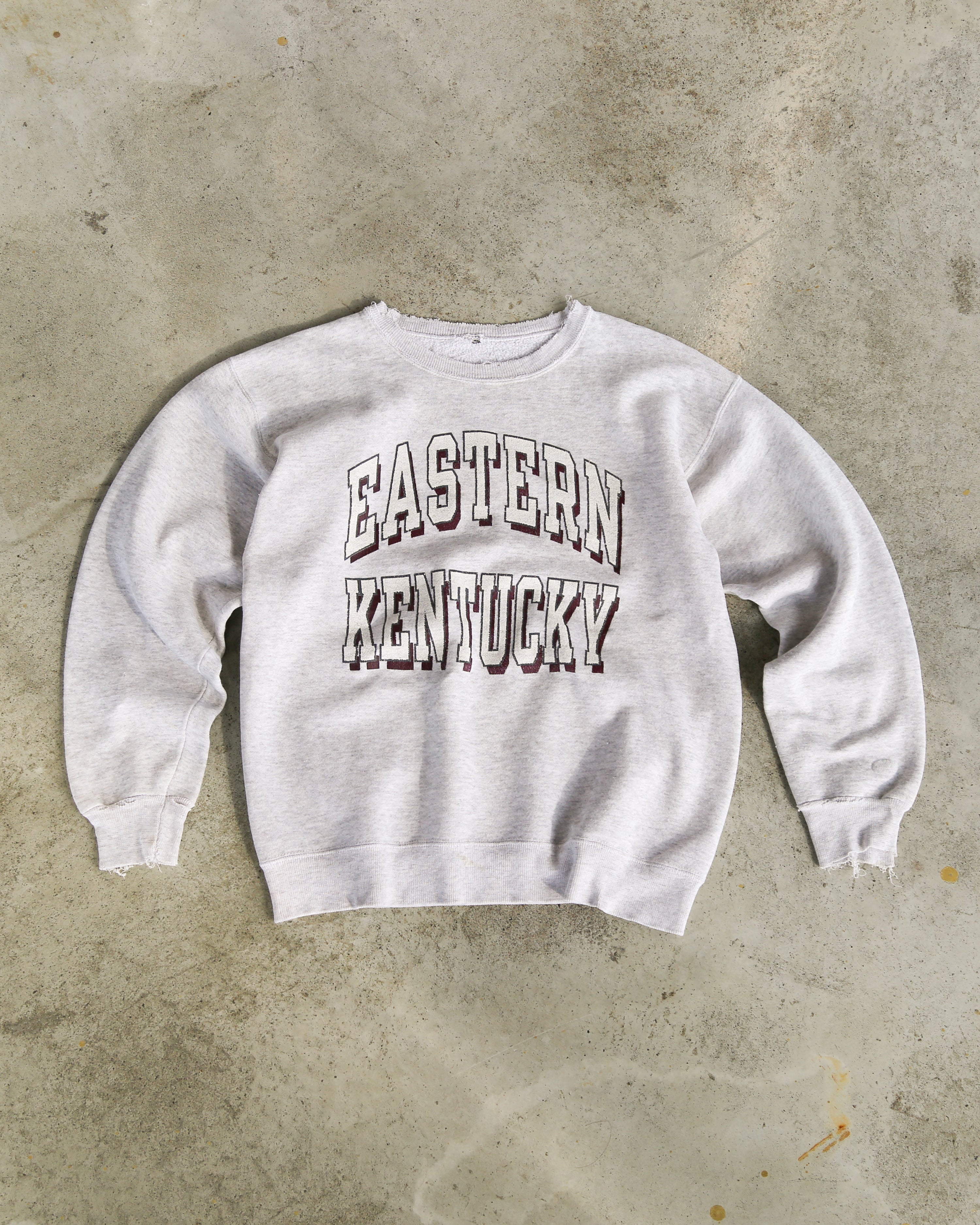 Vintage 90s Eastern Kentucky Collegiate Crewneck Grey (S)