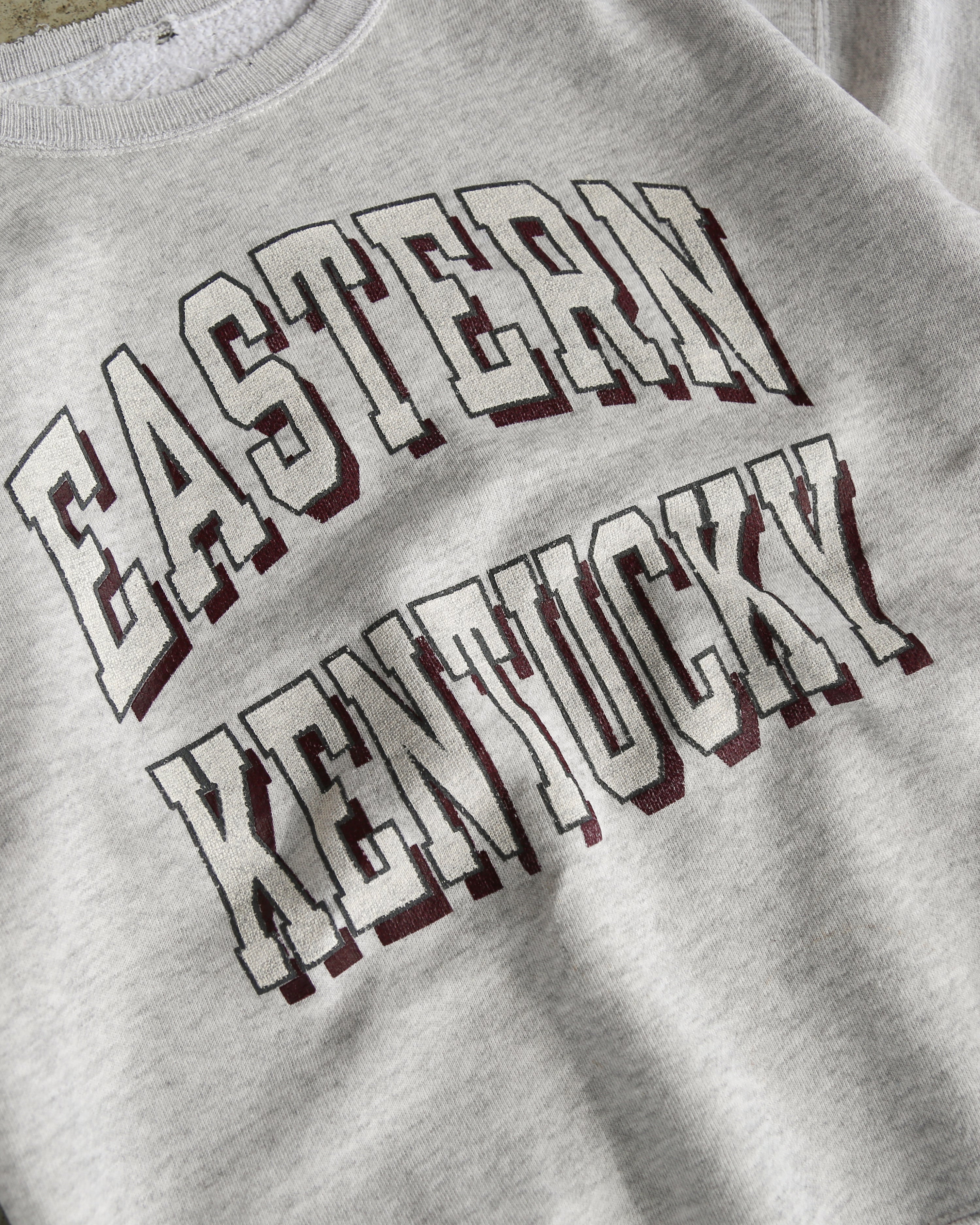 Vintage 90s Eastern Kentucky Collegiate Crewneck Grey (S)