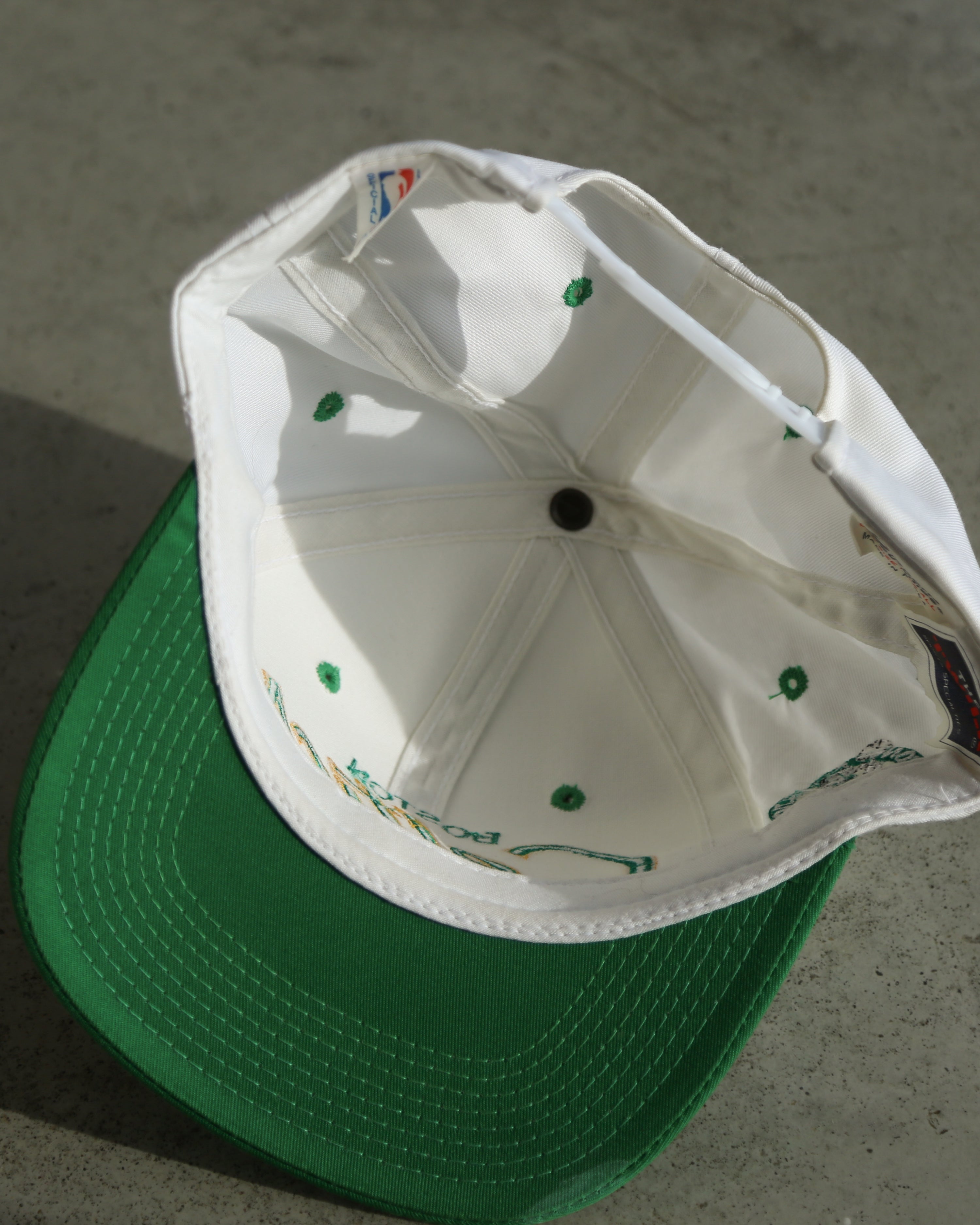 Vintage 90s Boston Celtics Sports Specialties Script Snapback Hat