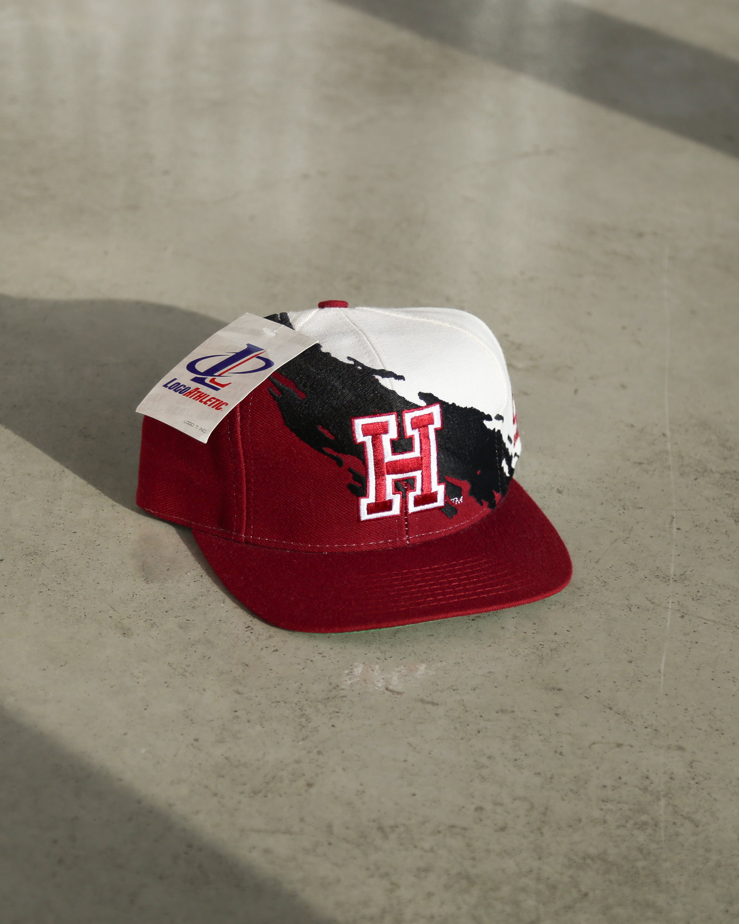 Vintage 90s Harvard University Splash Snapback Hat