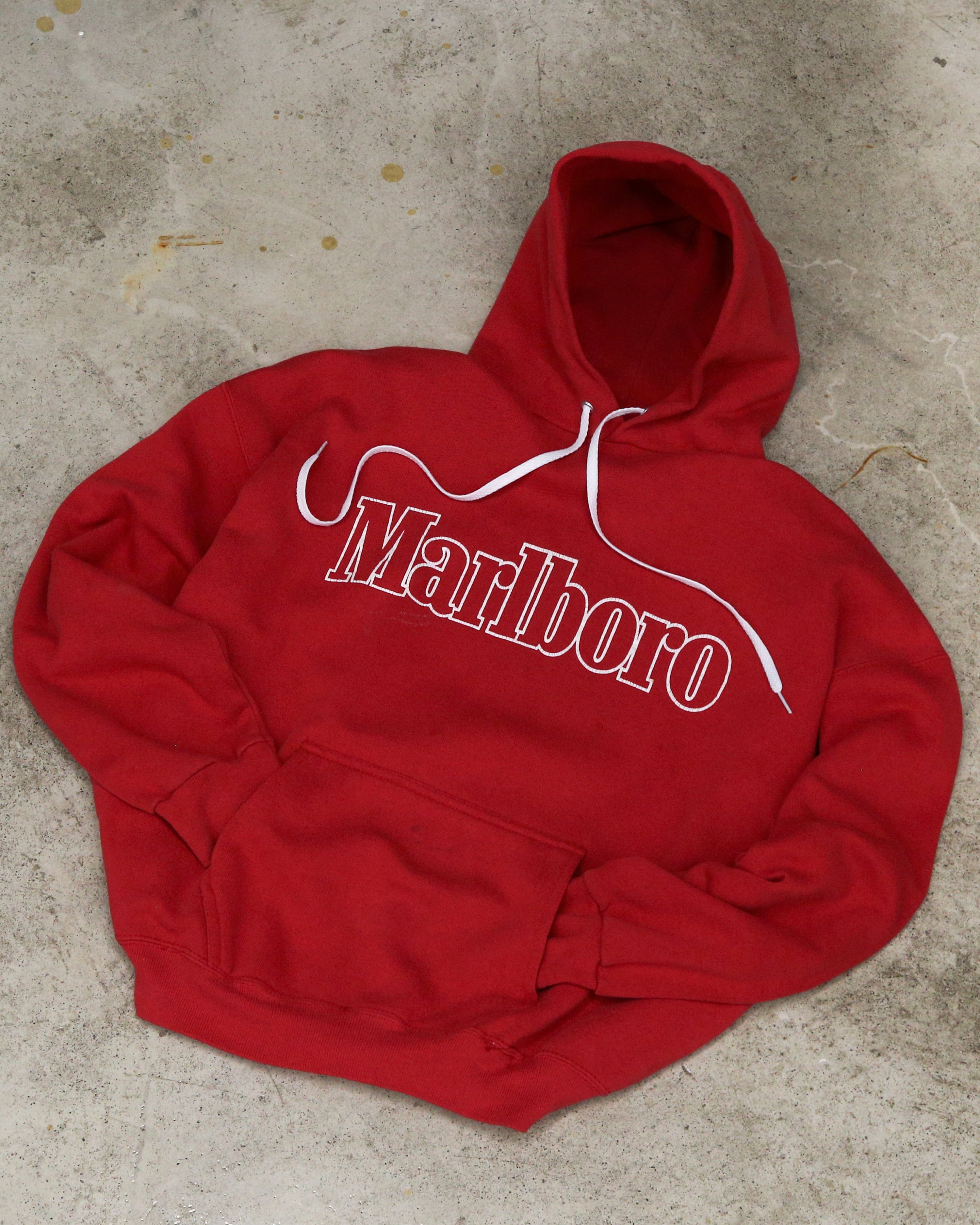 Vintage 90s Marlboro Hoodie Red (XL)