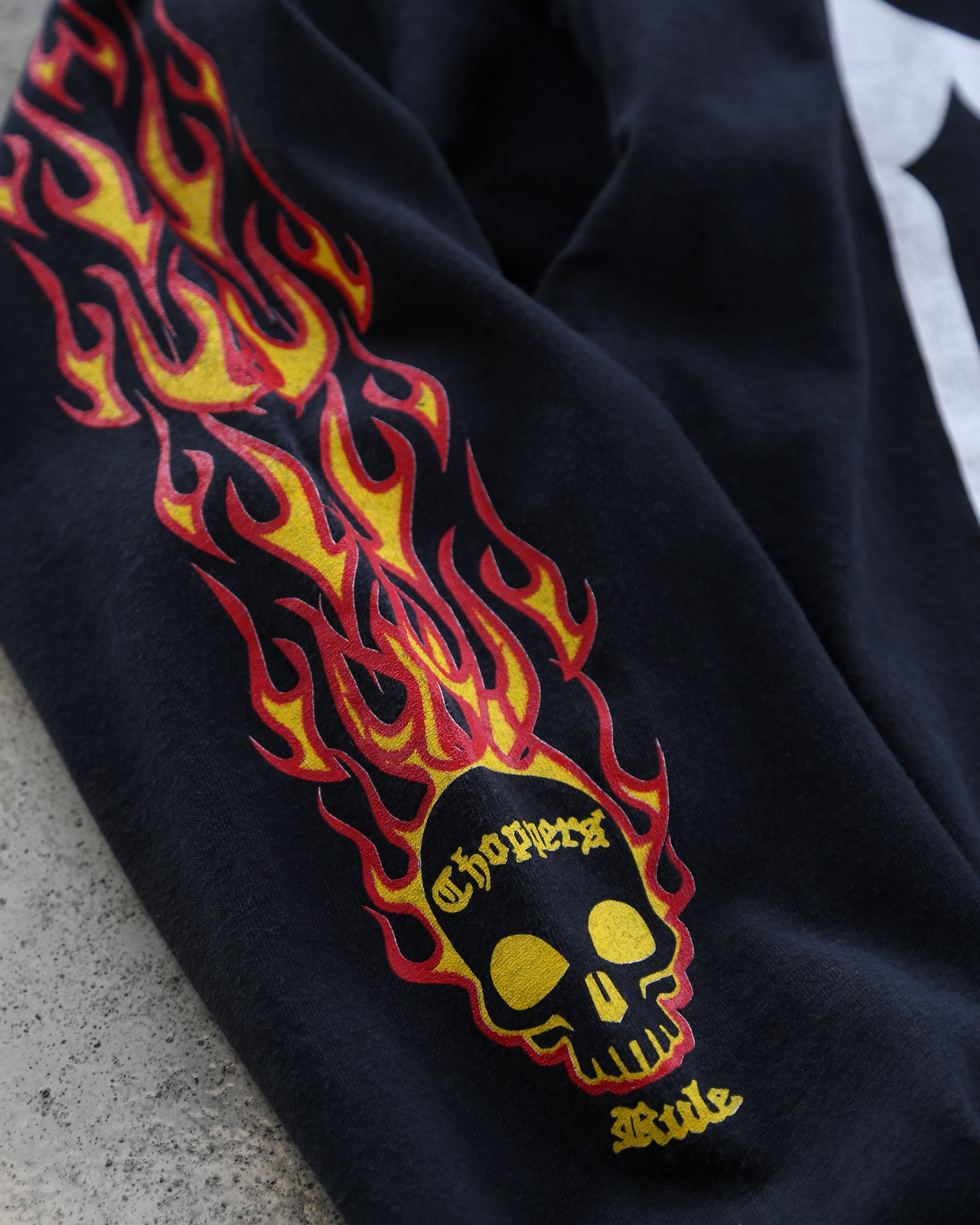 Vintage West Coast Choppers Flame Longsleeve Black (L) – Stockpile