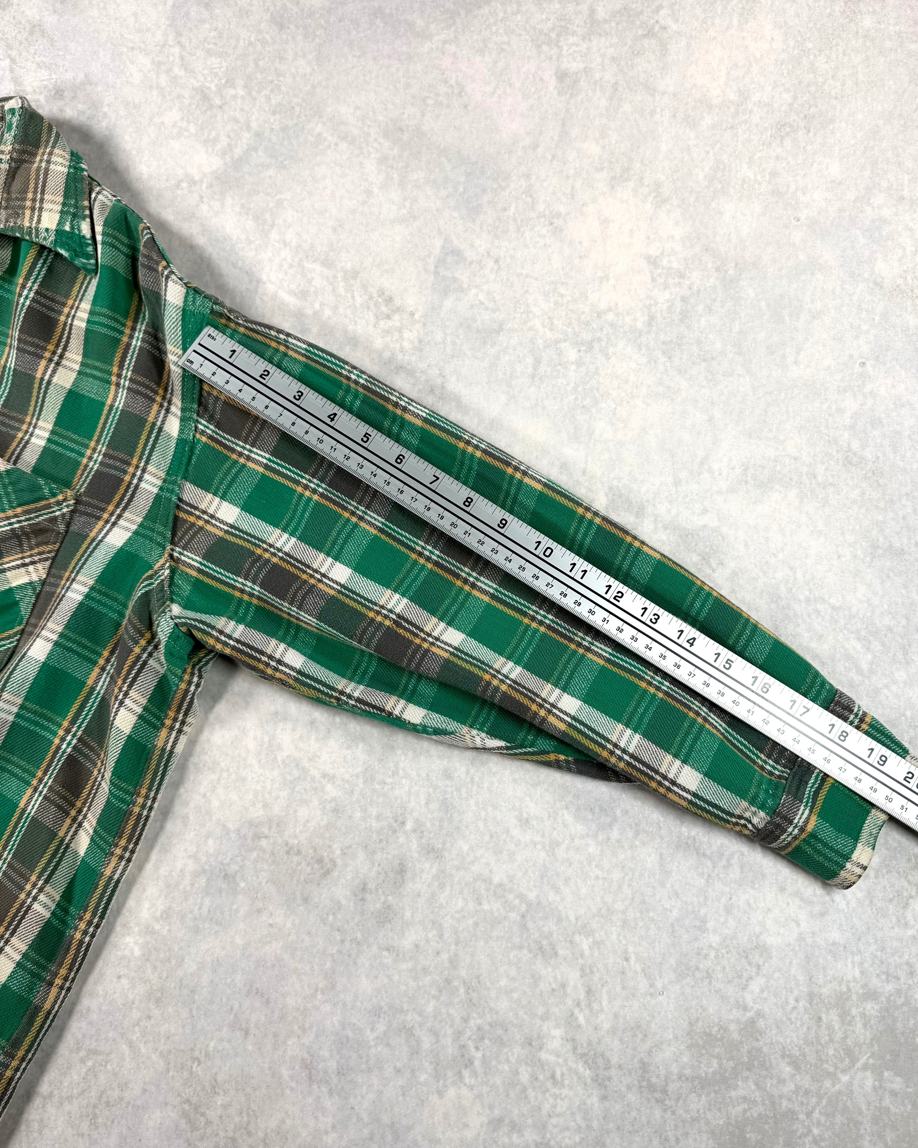 Vintage 1970's JC Penney "BIG MAC" Flannel Button Shirt (XL)