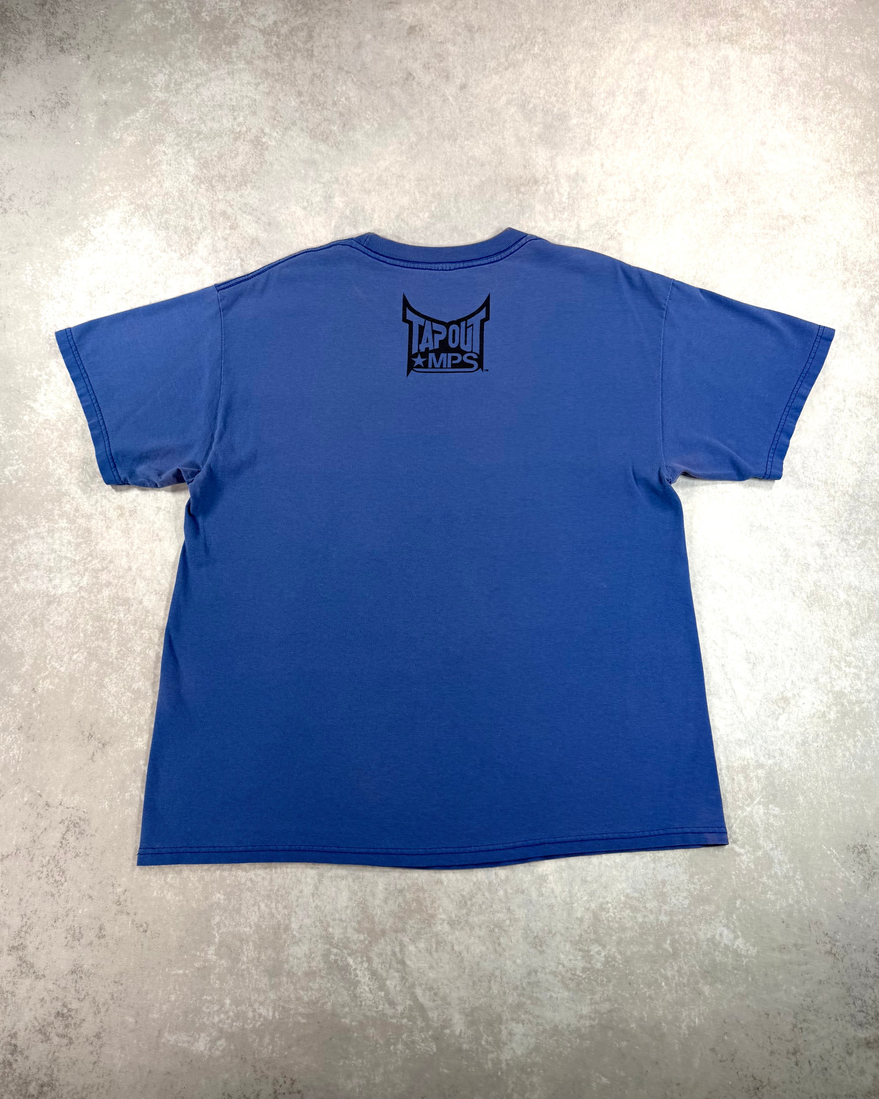 Vintage Y2K TapOut MPS T-Shirt Blue (L)