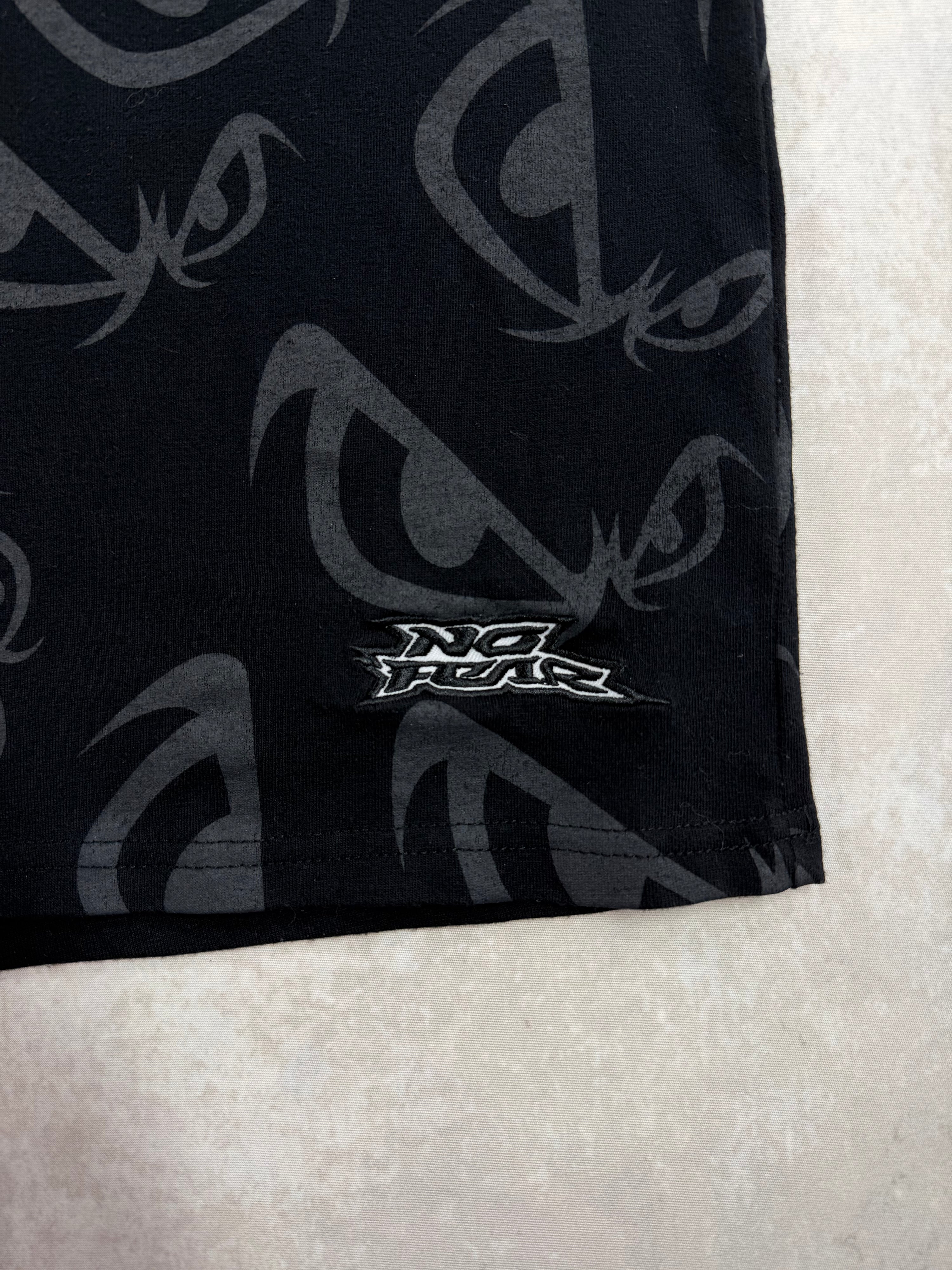 Vintage Y2K No Fear AOP T-Shirt Black (S)