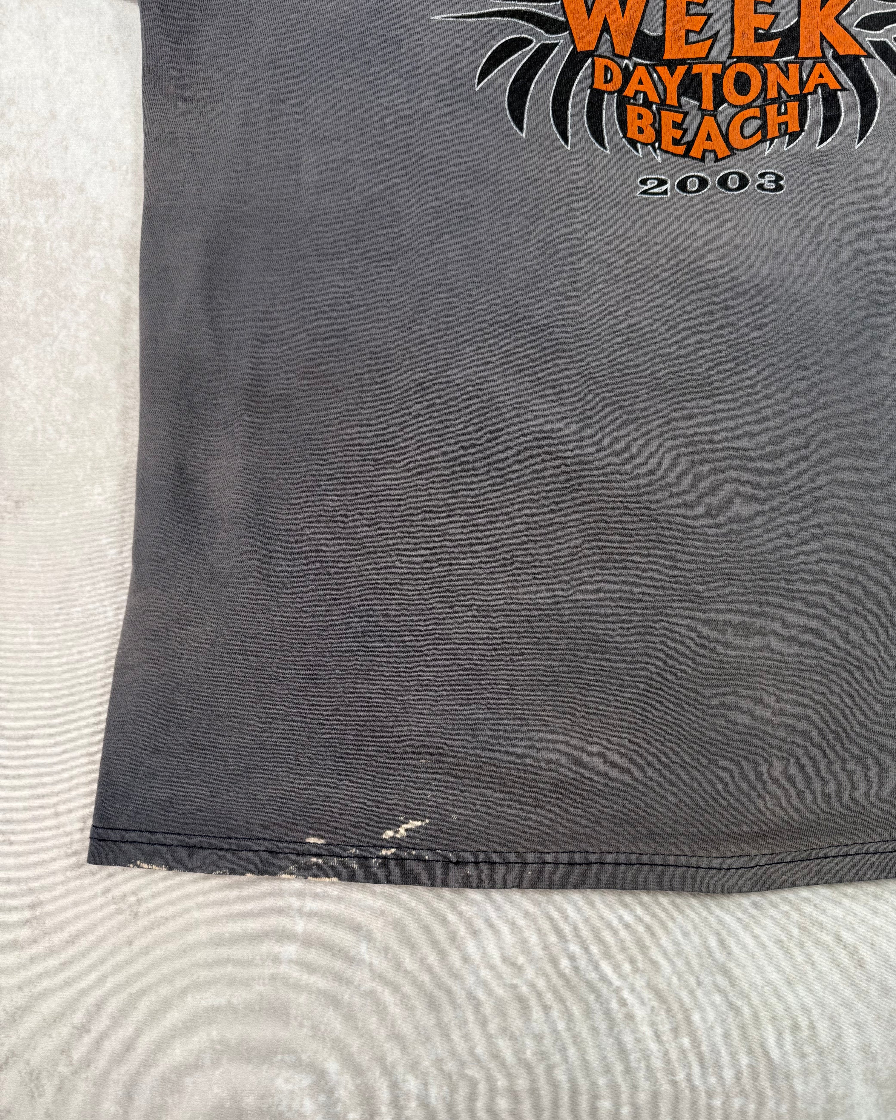Vintage 2003 Bike Week Daytona Beach Faded T-Shirt (L)