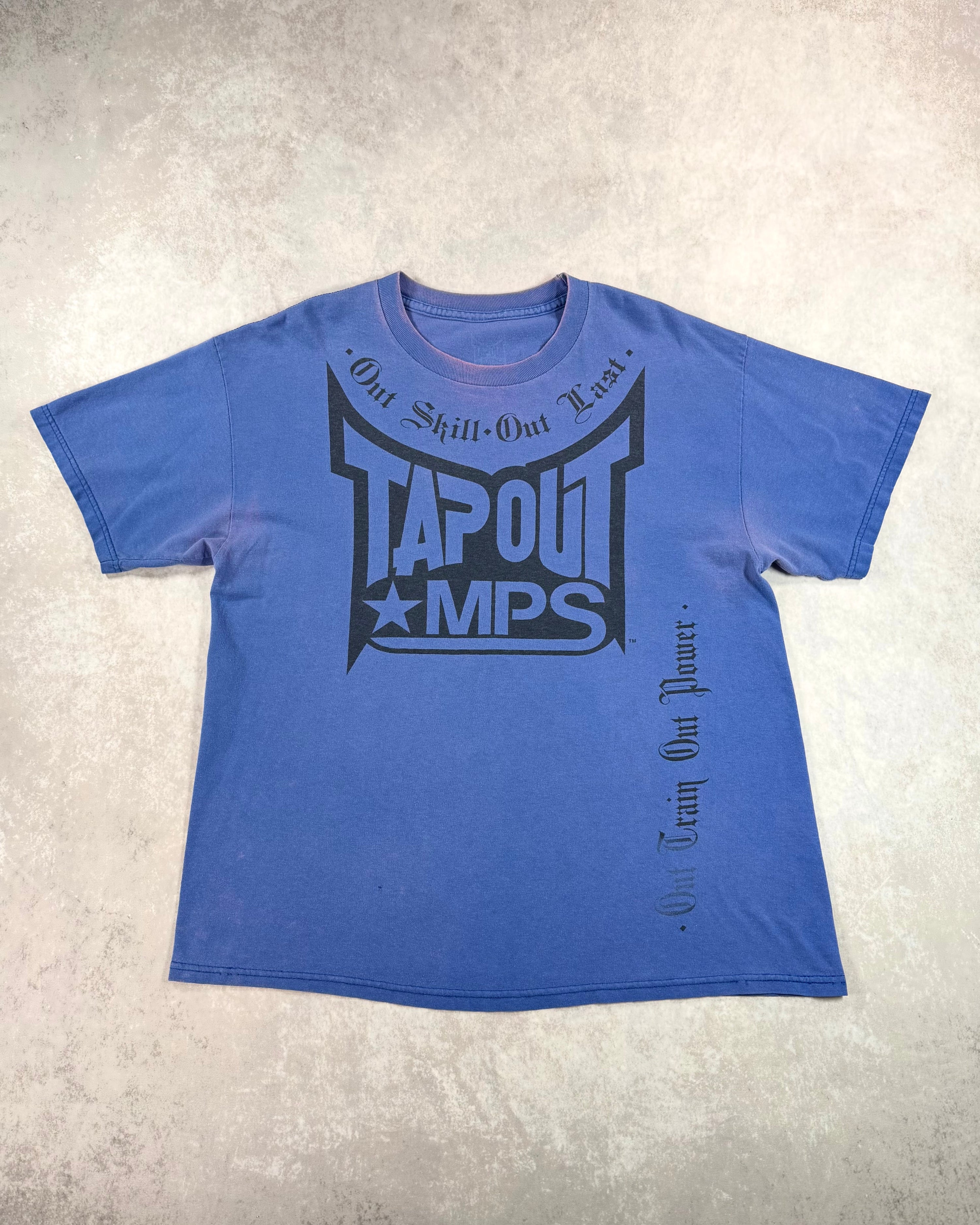 Vintage Y2K TapOut MPS T-Shirt Blue (L)