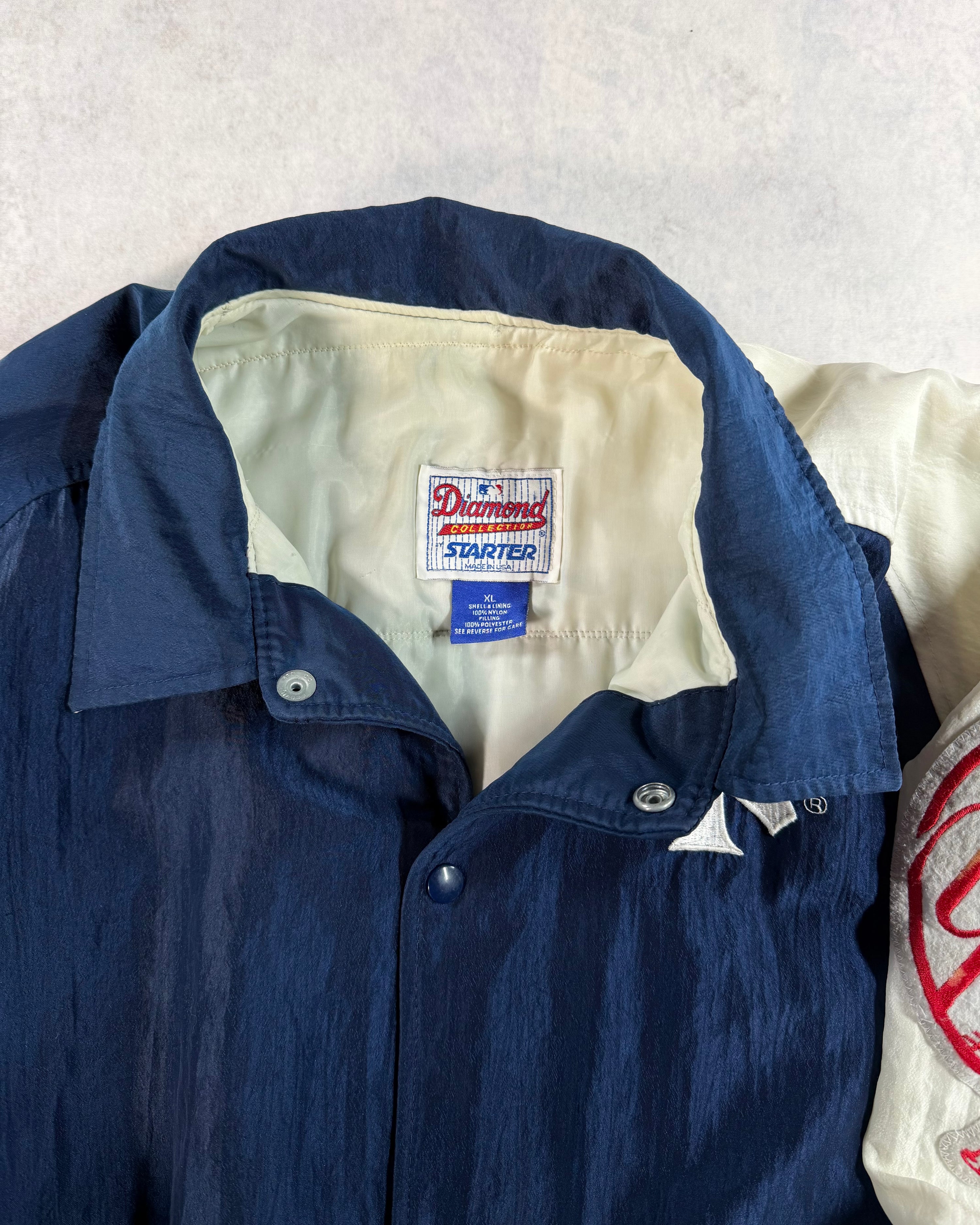 Vintage 90's Yankees Starter "Diamond Collection" Collared Jacket (XL)