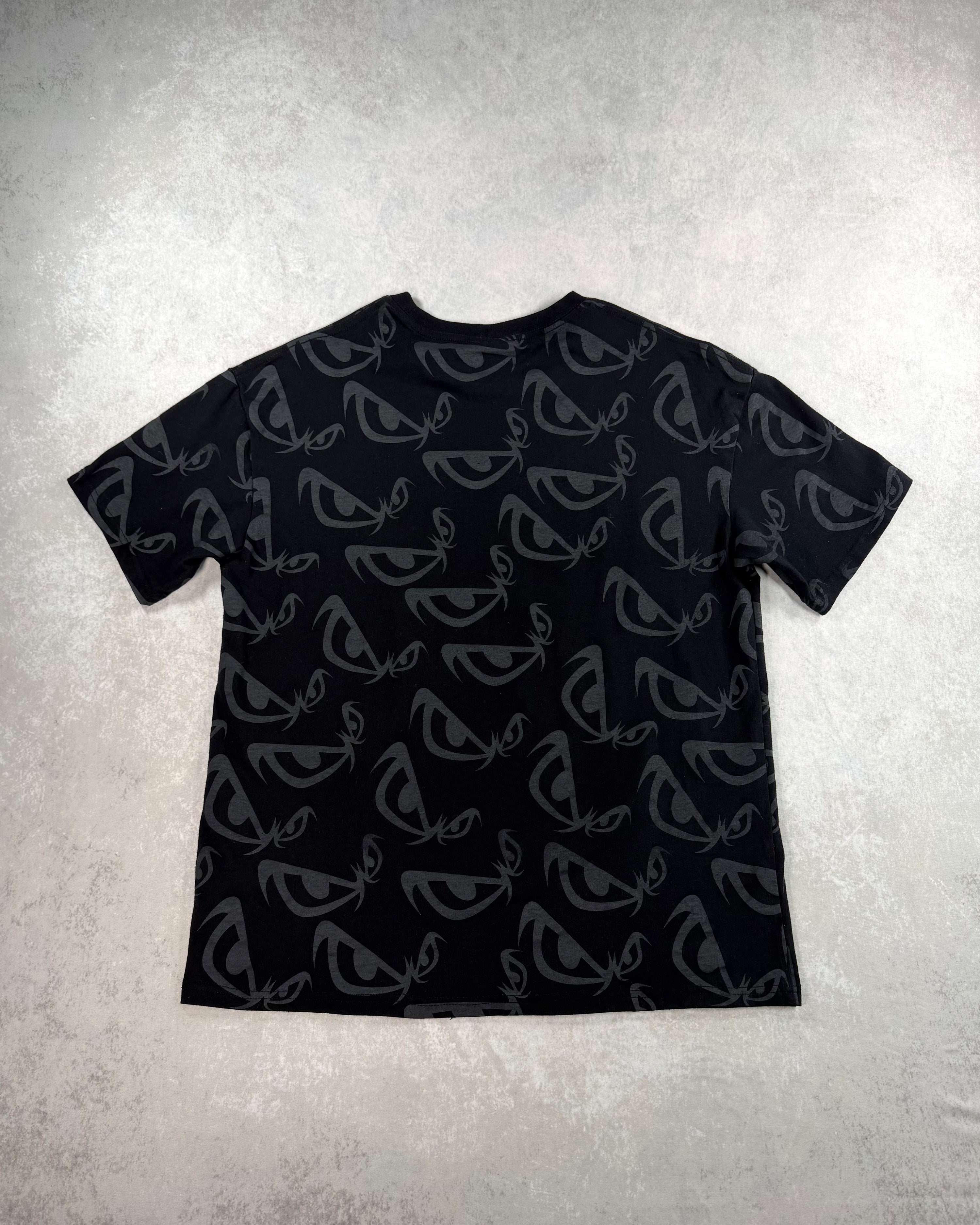 Vintage Y2K No Fear AOP T-Shirt Black (S)