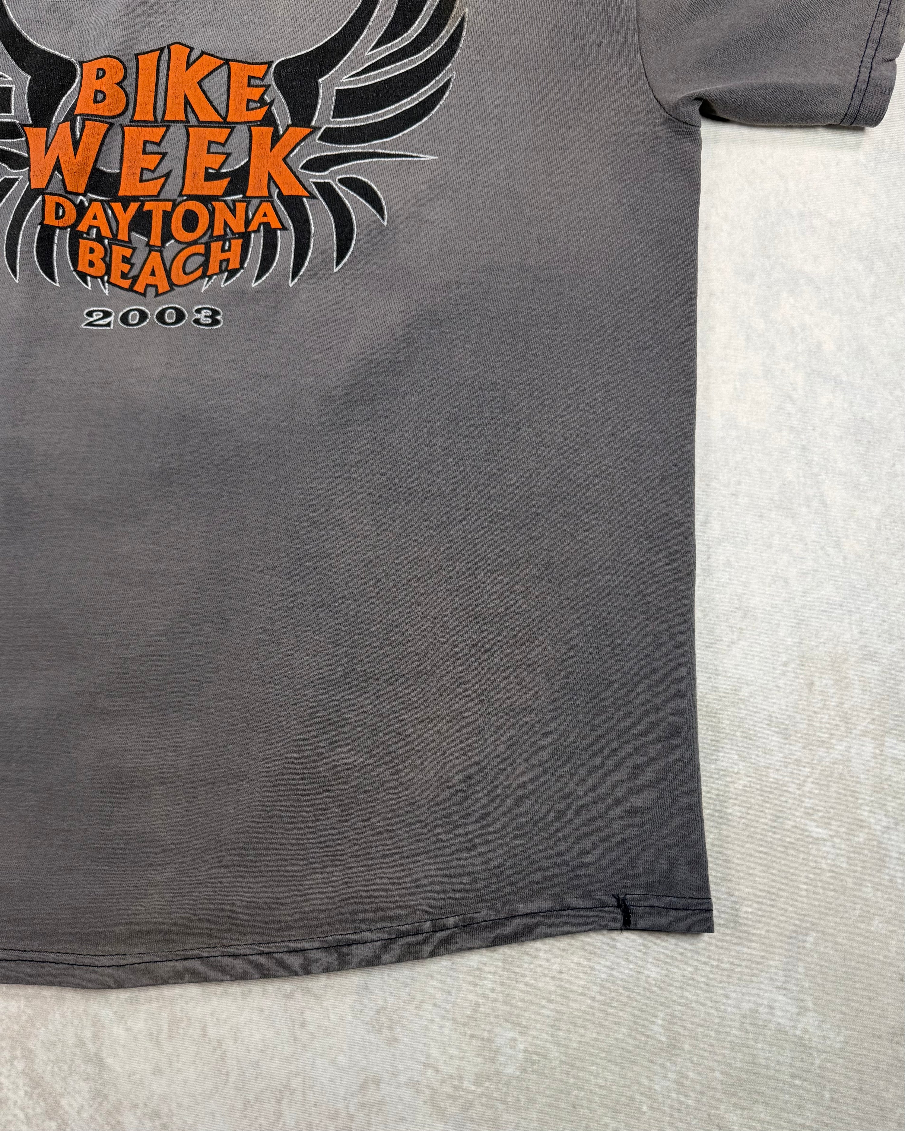 Vintage 2003 Bike Week Daytona Beach Faded T-Shirt (L)