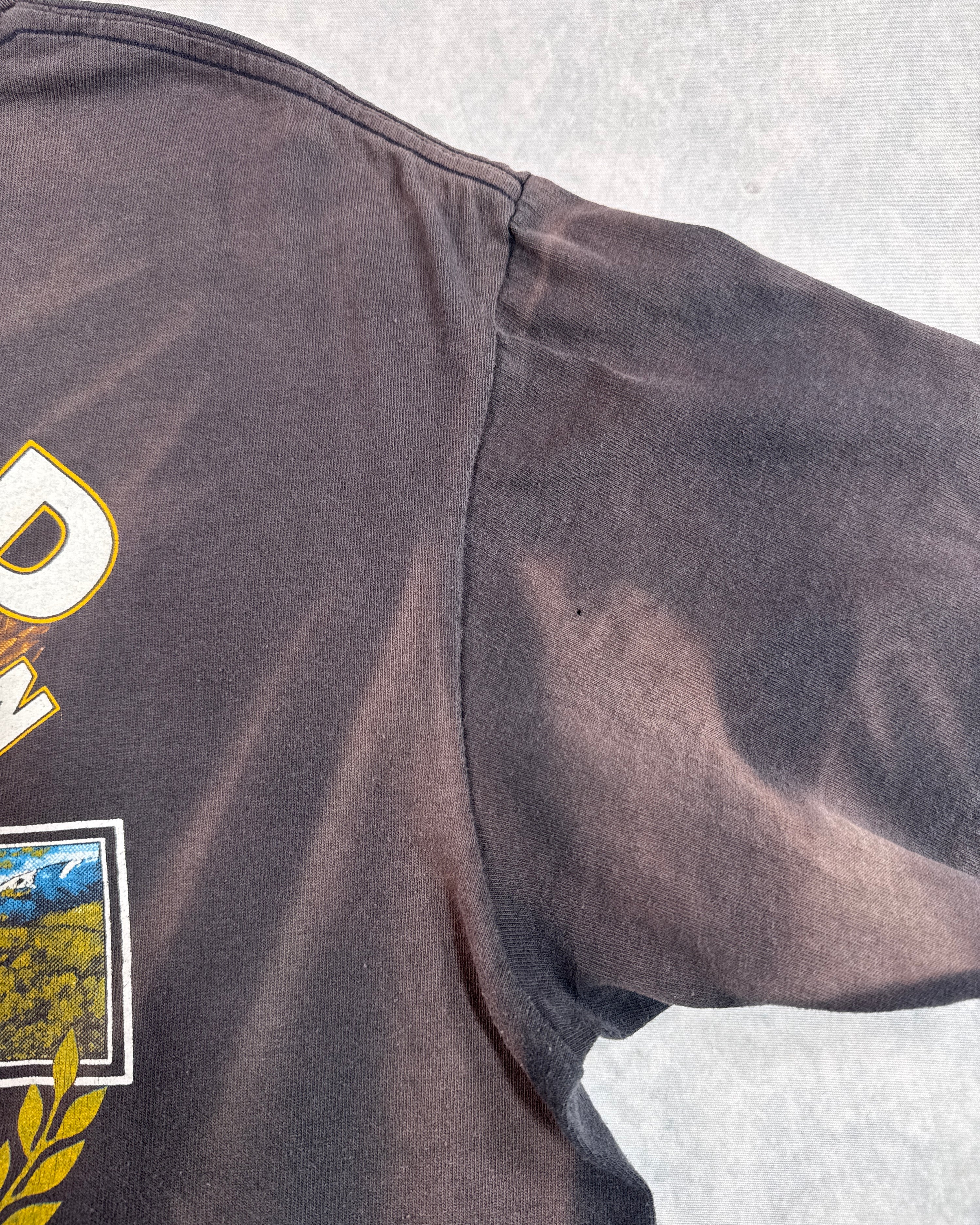 Vintage 1991 Harley Davidson 3D Emblem "Righteous Ruler" Faded T-Shirt (L)