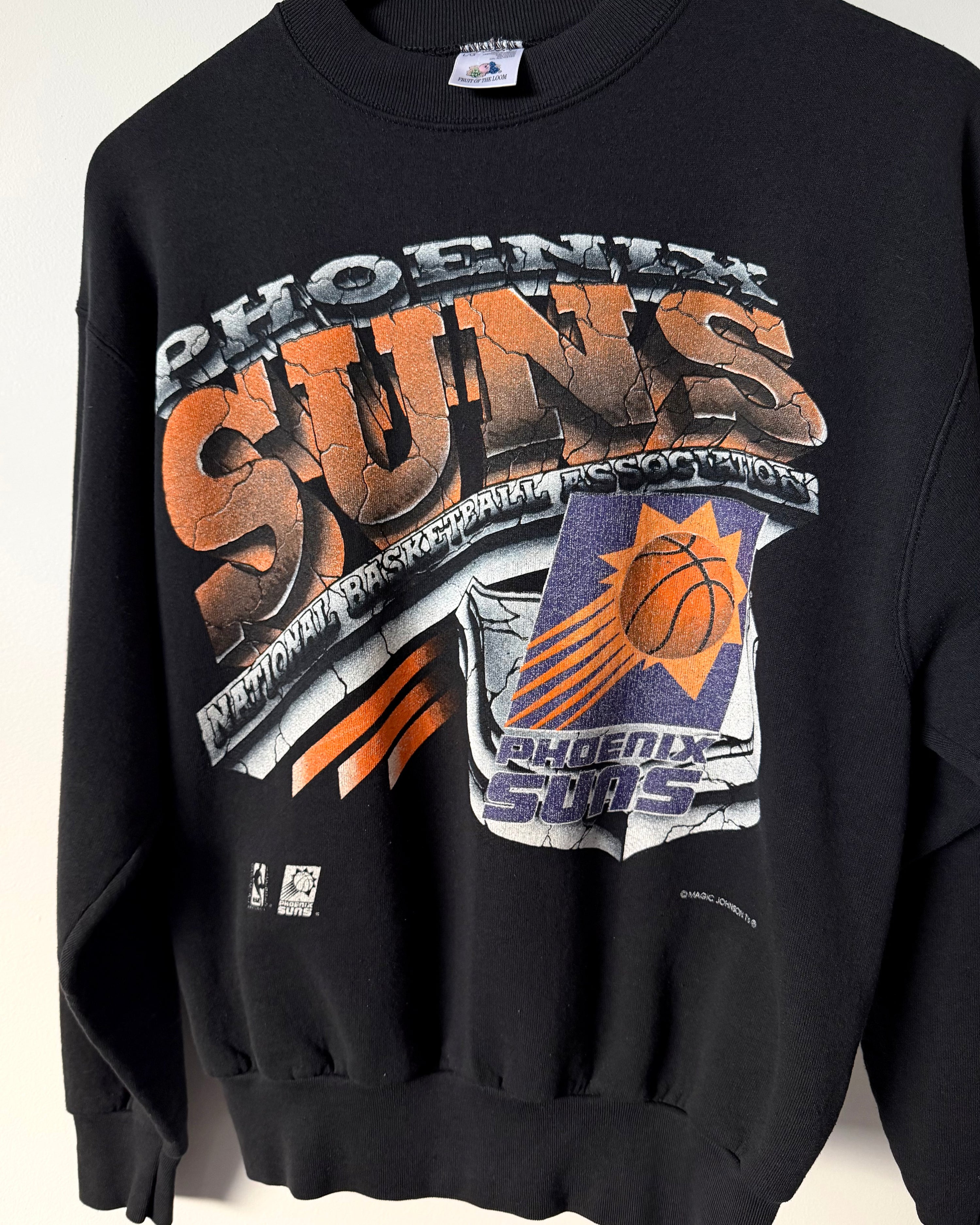 Vintage 90’s Phoenix Suns Basketball NBA Crewneck Black (L)
