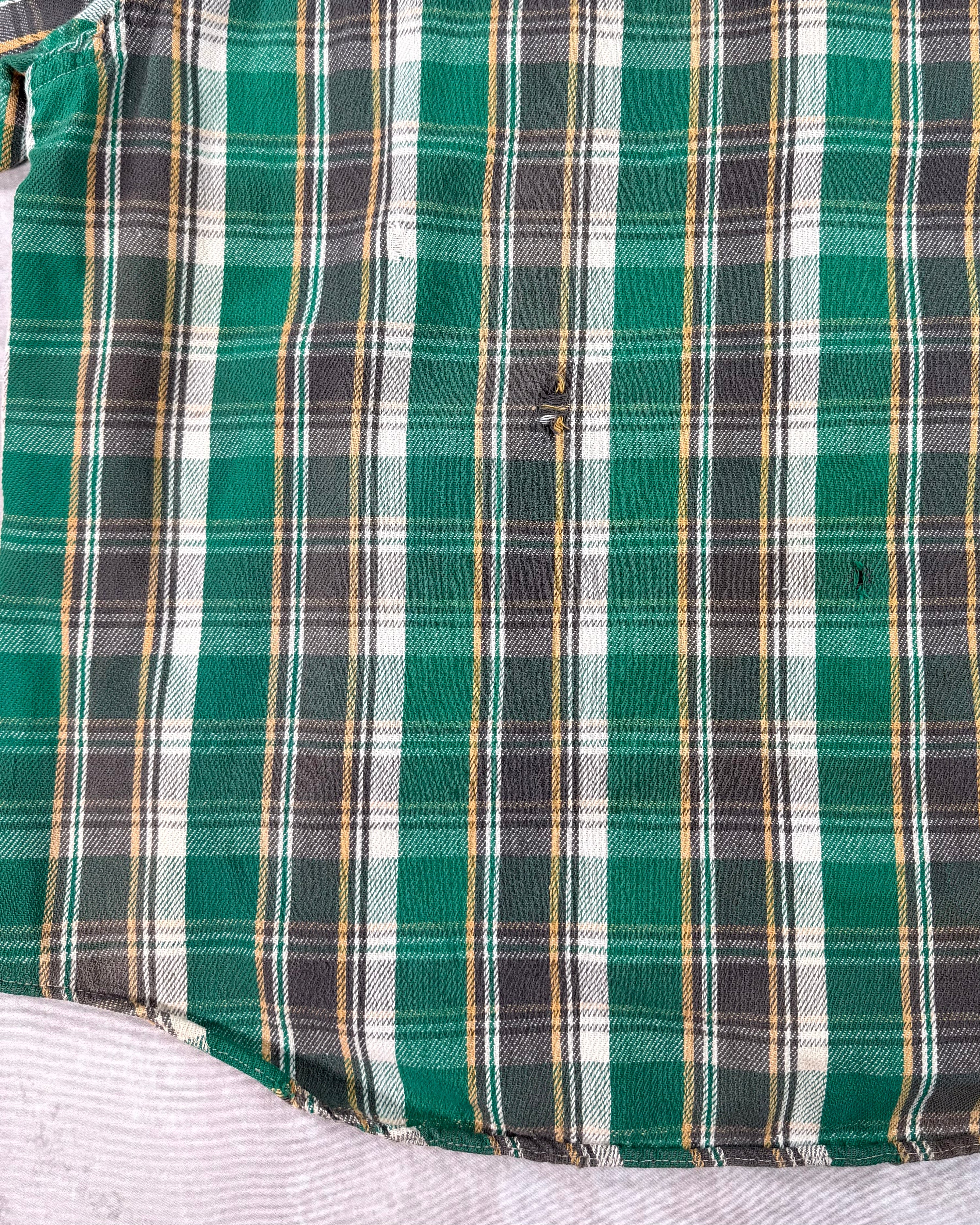 Vintage 1970's JC Penney "BIG MAC" Flannel Button Shirt (XL)