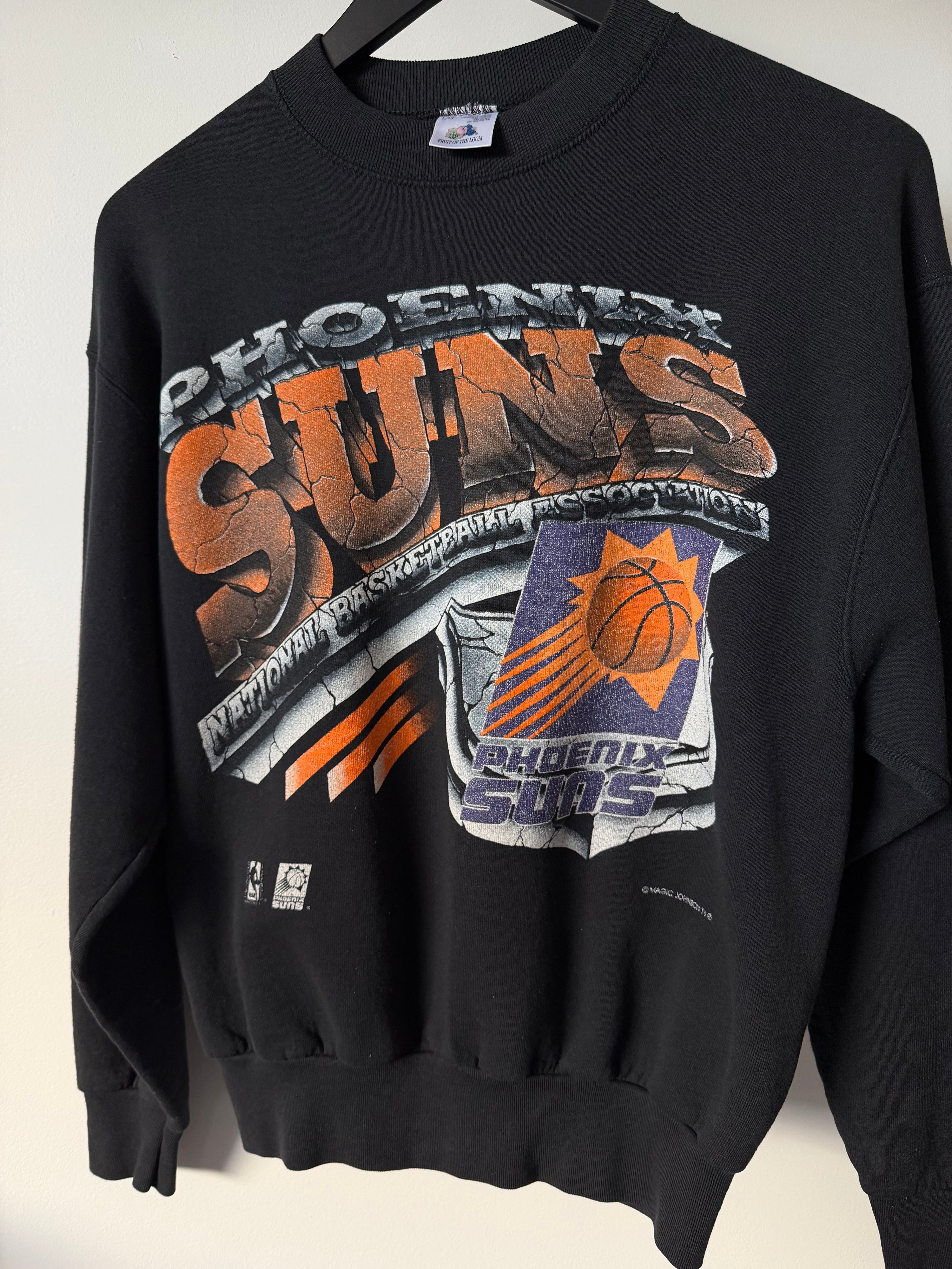 Vintage 90’s Phoenix Suns Basketball NBA Crewneck Black (L)