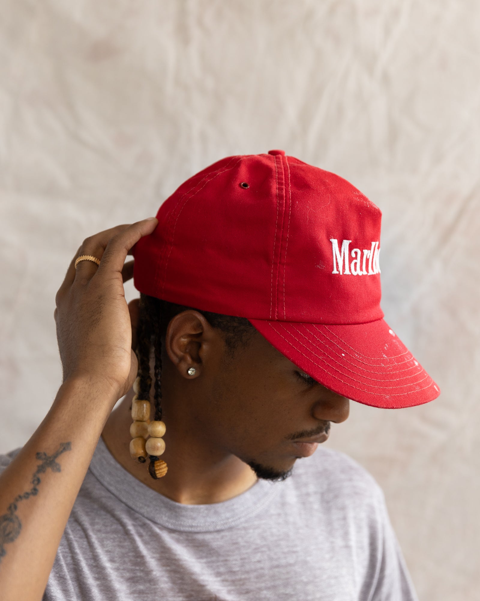 Vintage 90s Marlboro Snapback Hat Red – Stockpile Studios