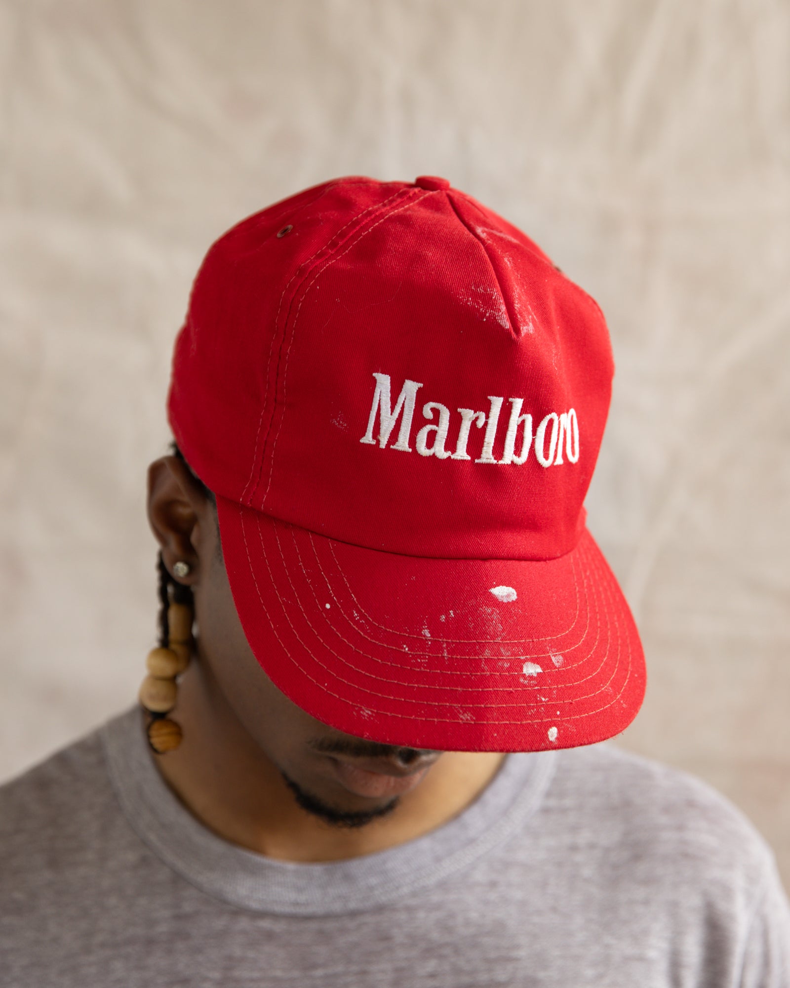 Vintage 90s Marlboro Snapback Hat Red – Stockpile Studios