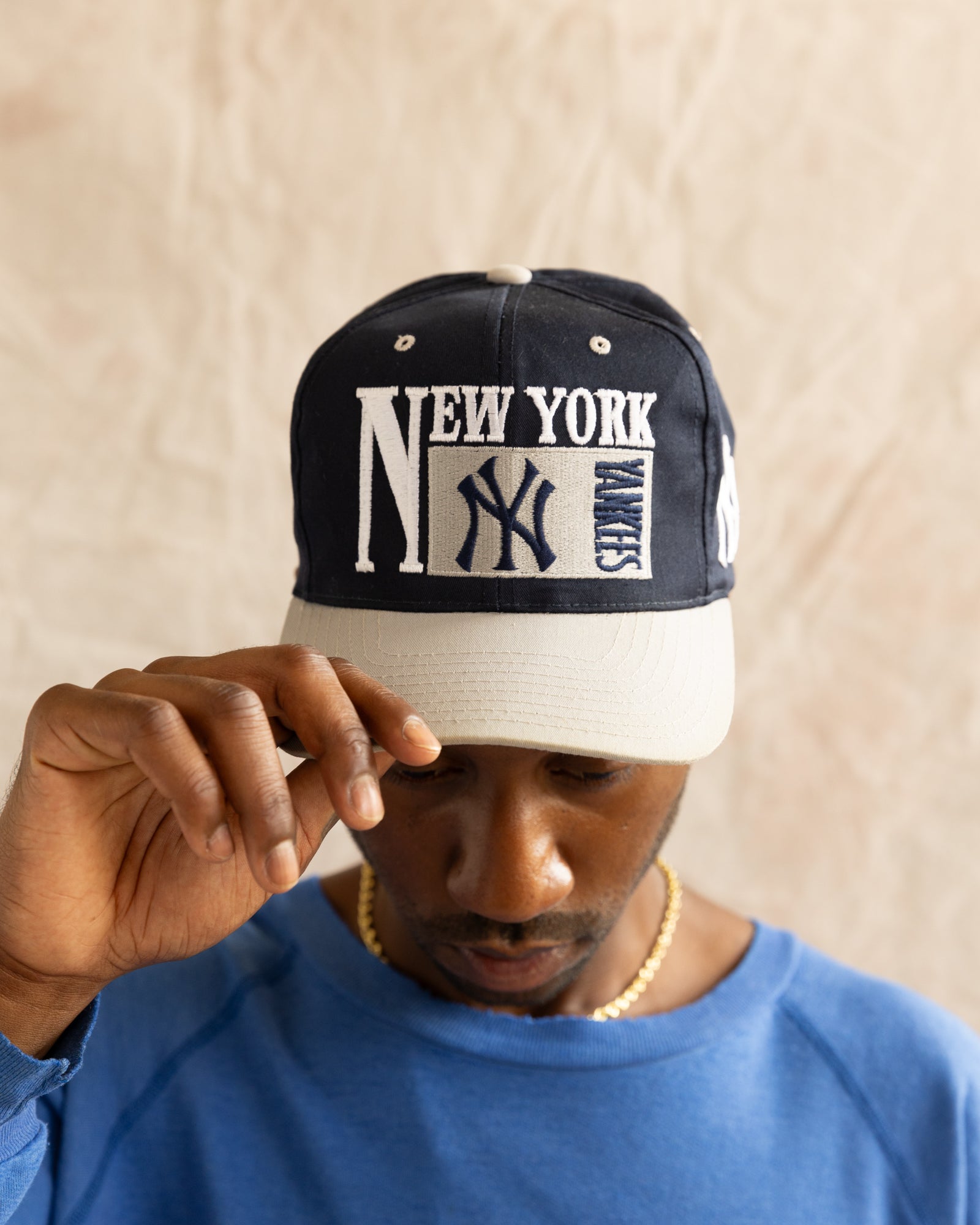 Vintage 90s New York Yankees Snapback Navy