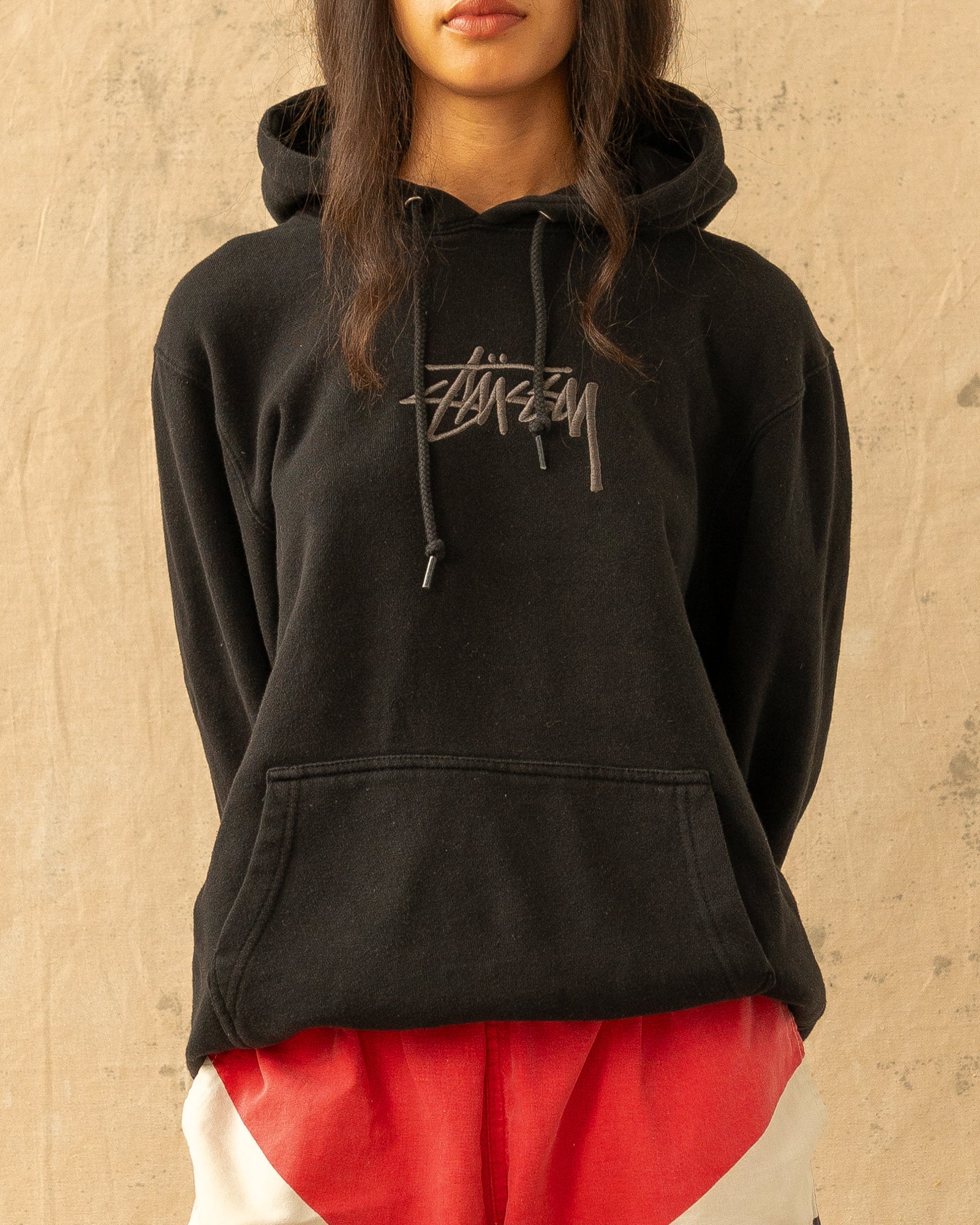 Stüssy Embroidered Hoodie Black (L)