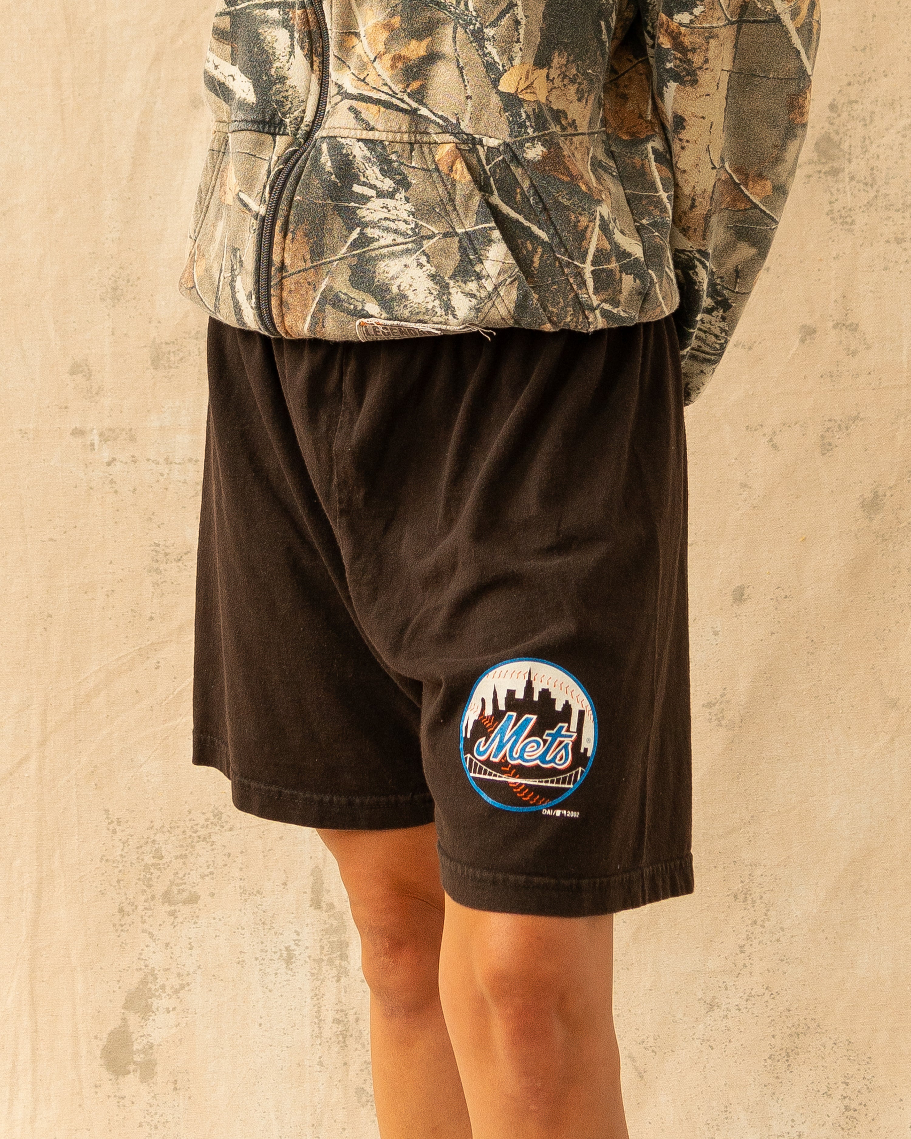 Vintage 2002 New York Mets MLB Shorts Black (M)