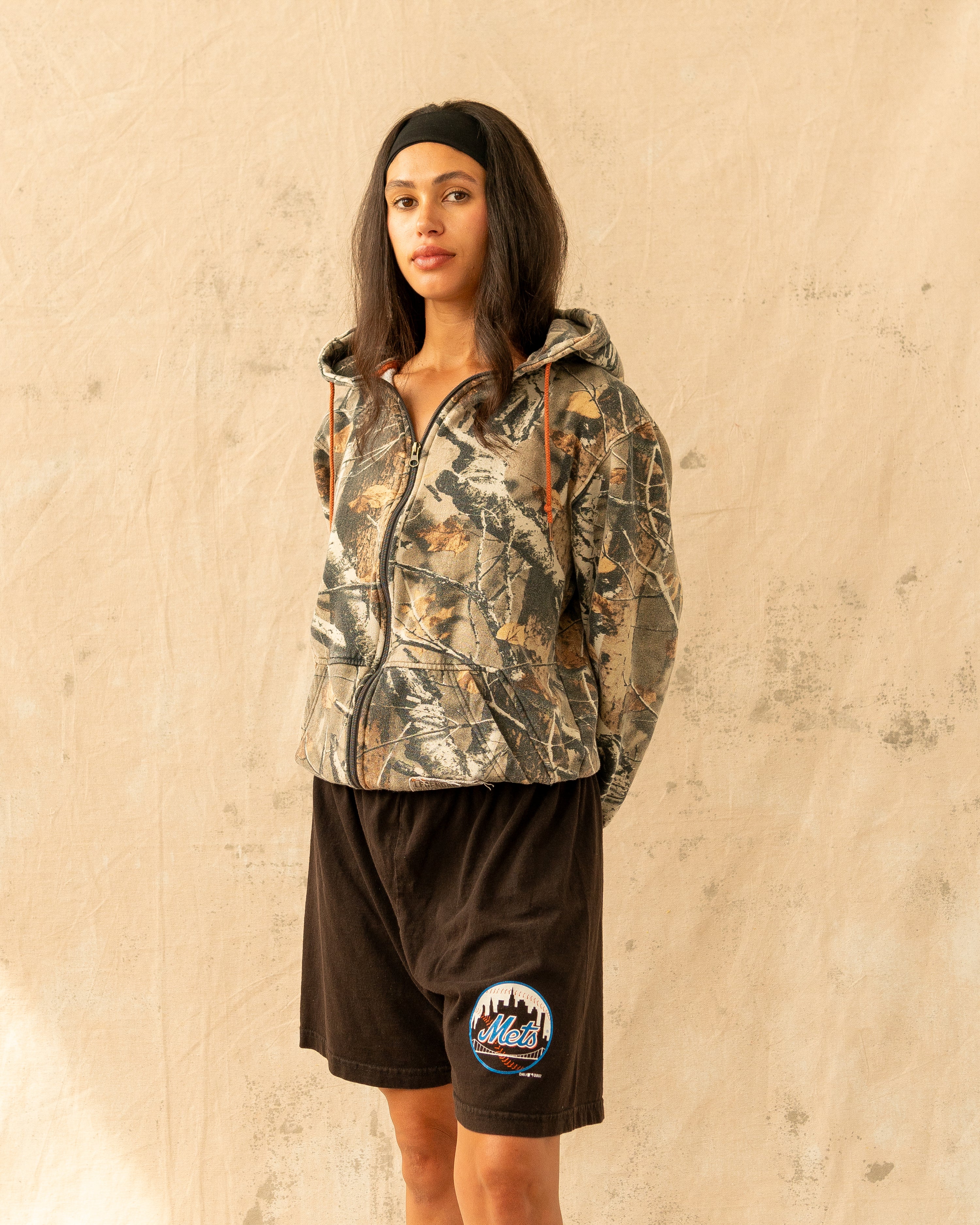 Vintage 90s Real Tree Zip Up Hoodie Camo (L)