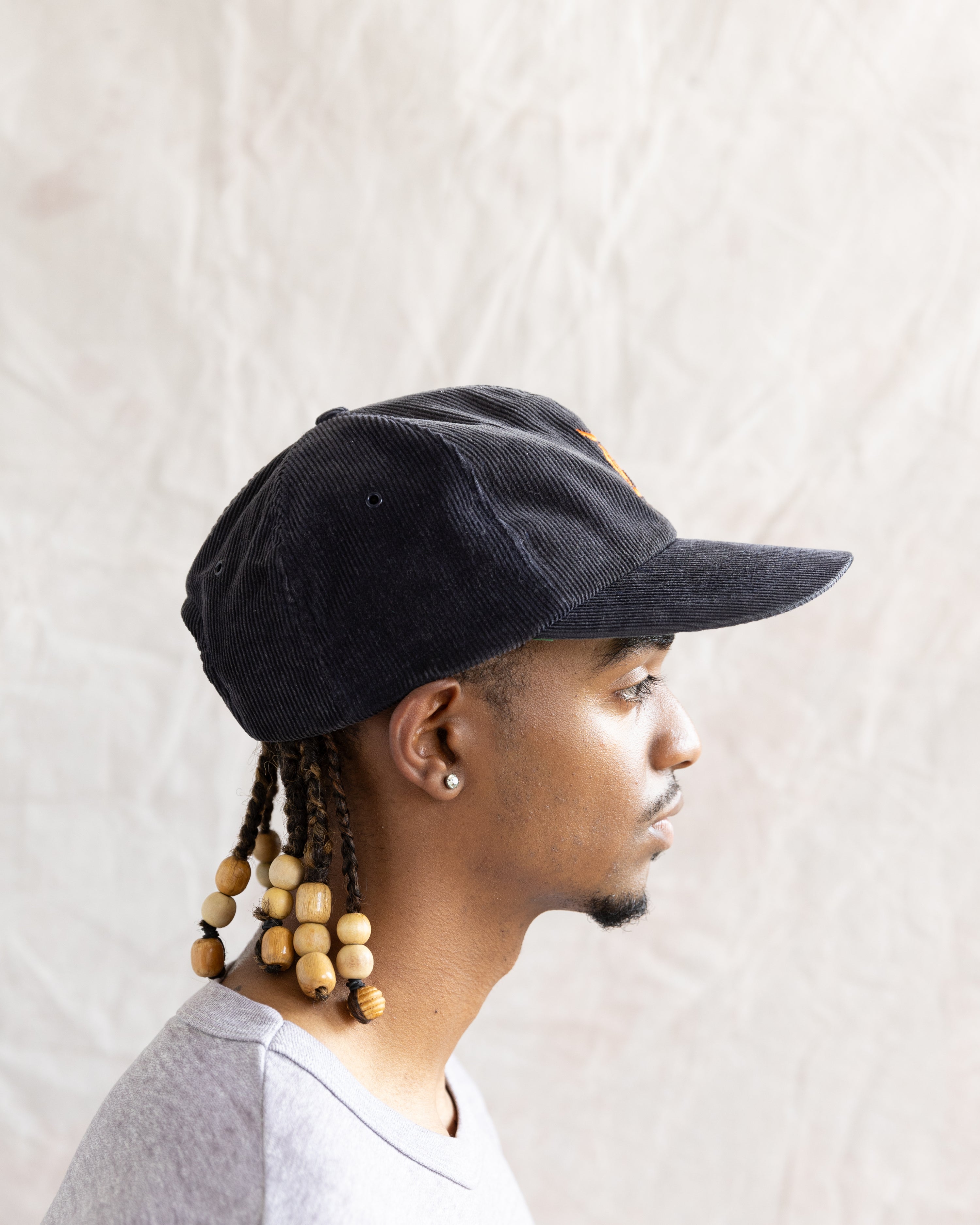 Vintage 90s Detroit Tigers MLB Corduroy Snapback Hat