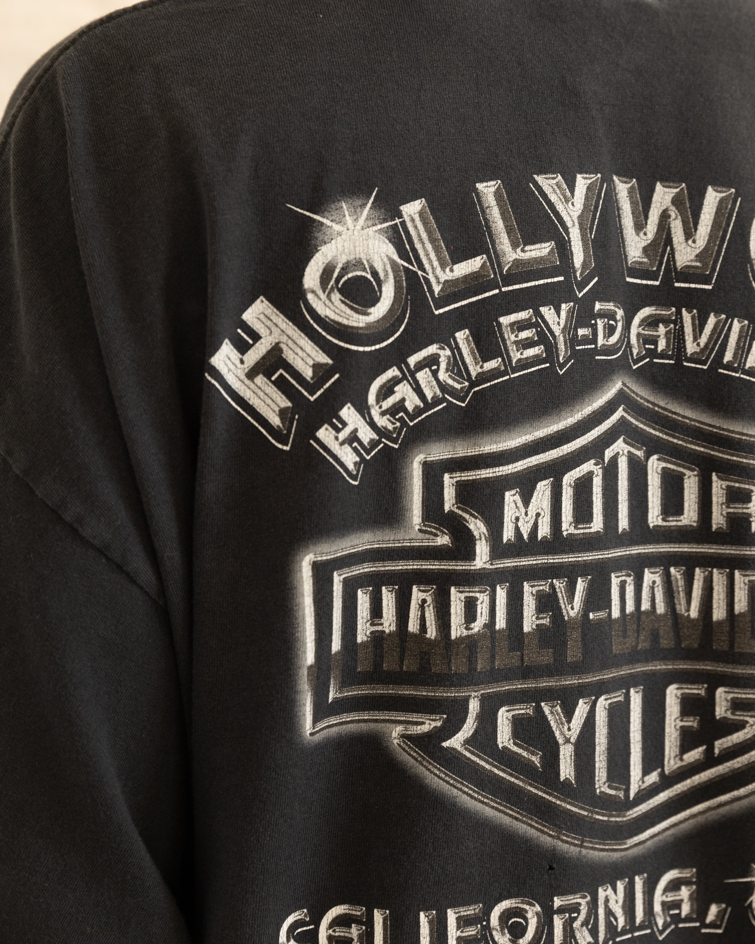 Vintage 90s Harley Davidson Hollywood Longsleeve Black (XL)