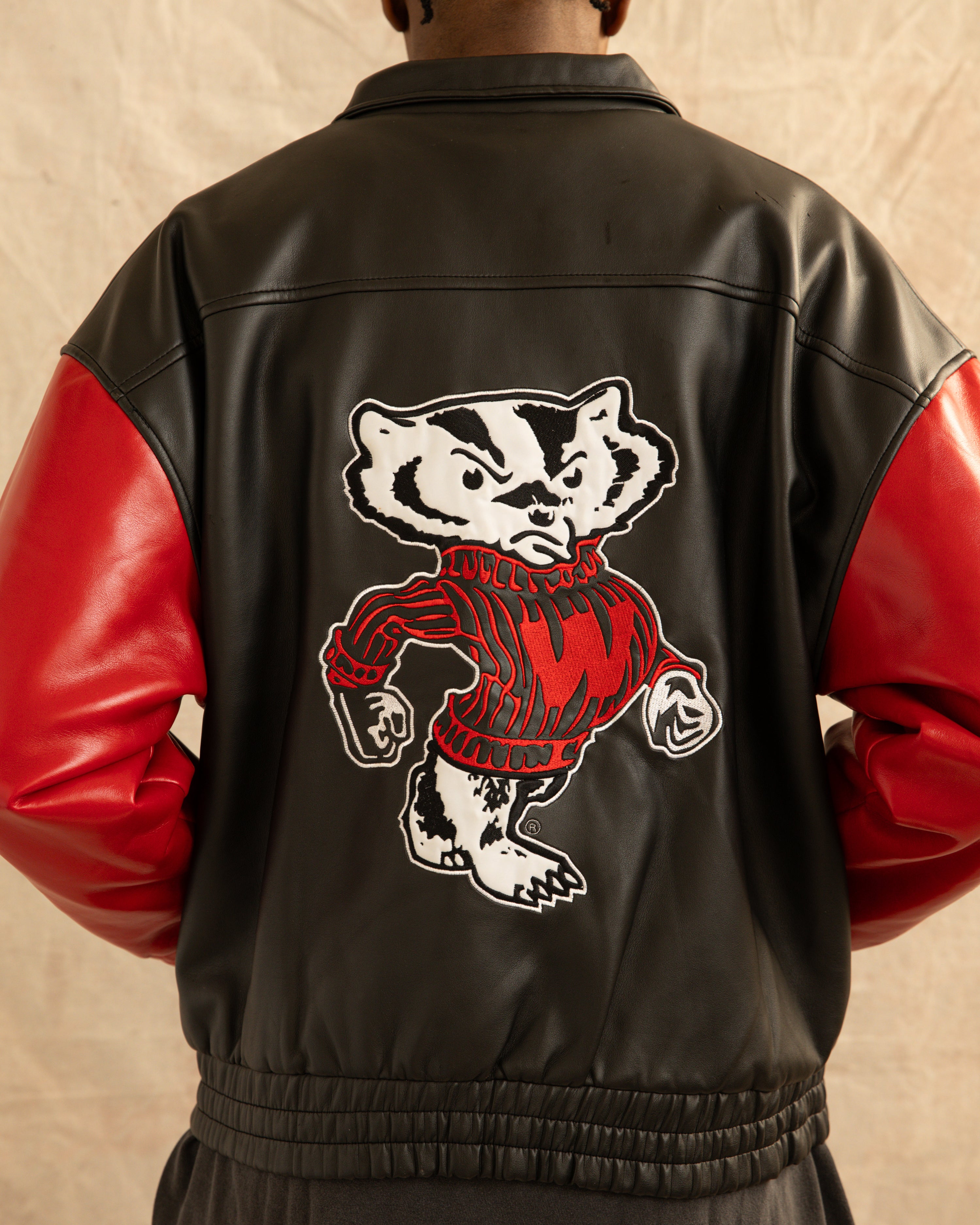 Vintage 90s Wisconsin Badgers Collegiate Jacket (L)